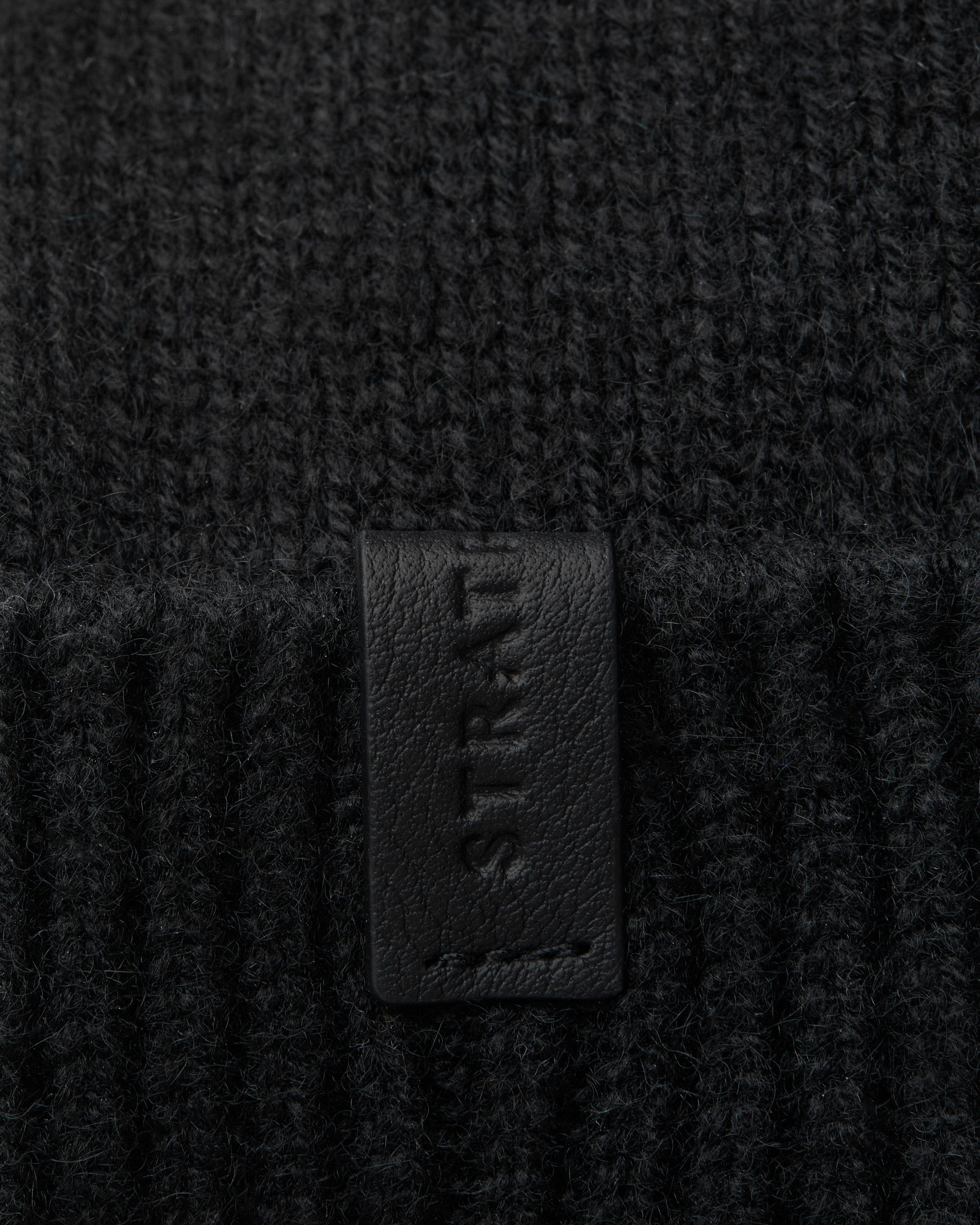 Westray Ribbed Cashmere Beanie - Black