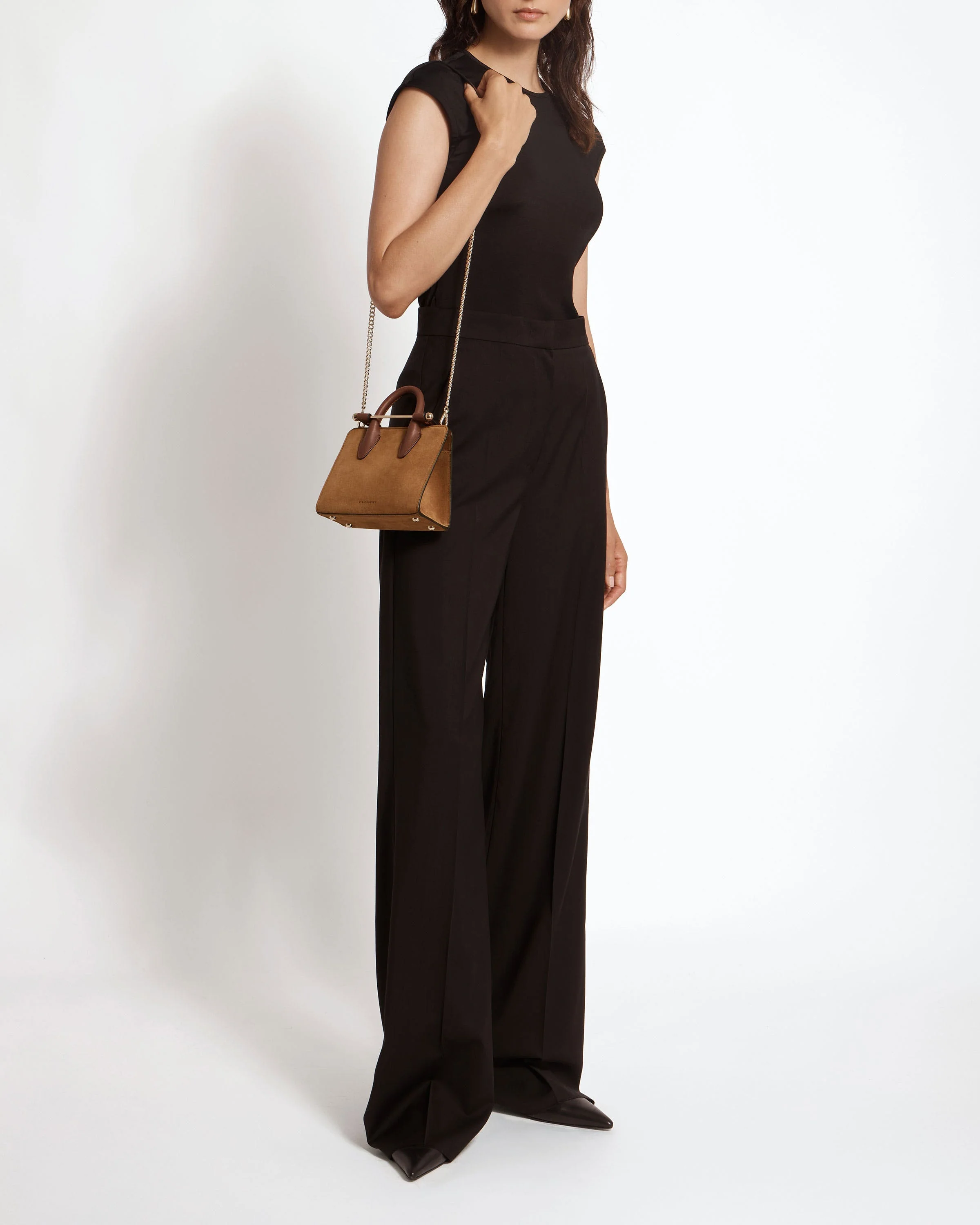 Mini Tote - Tan Suede