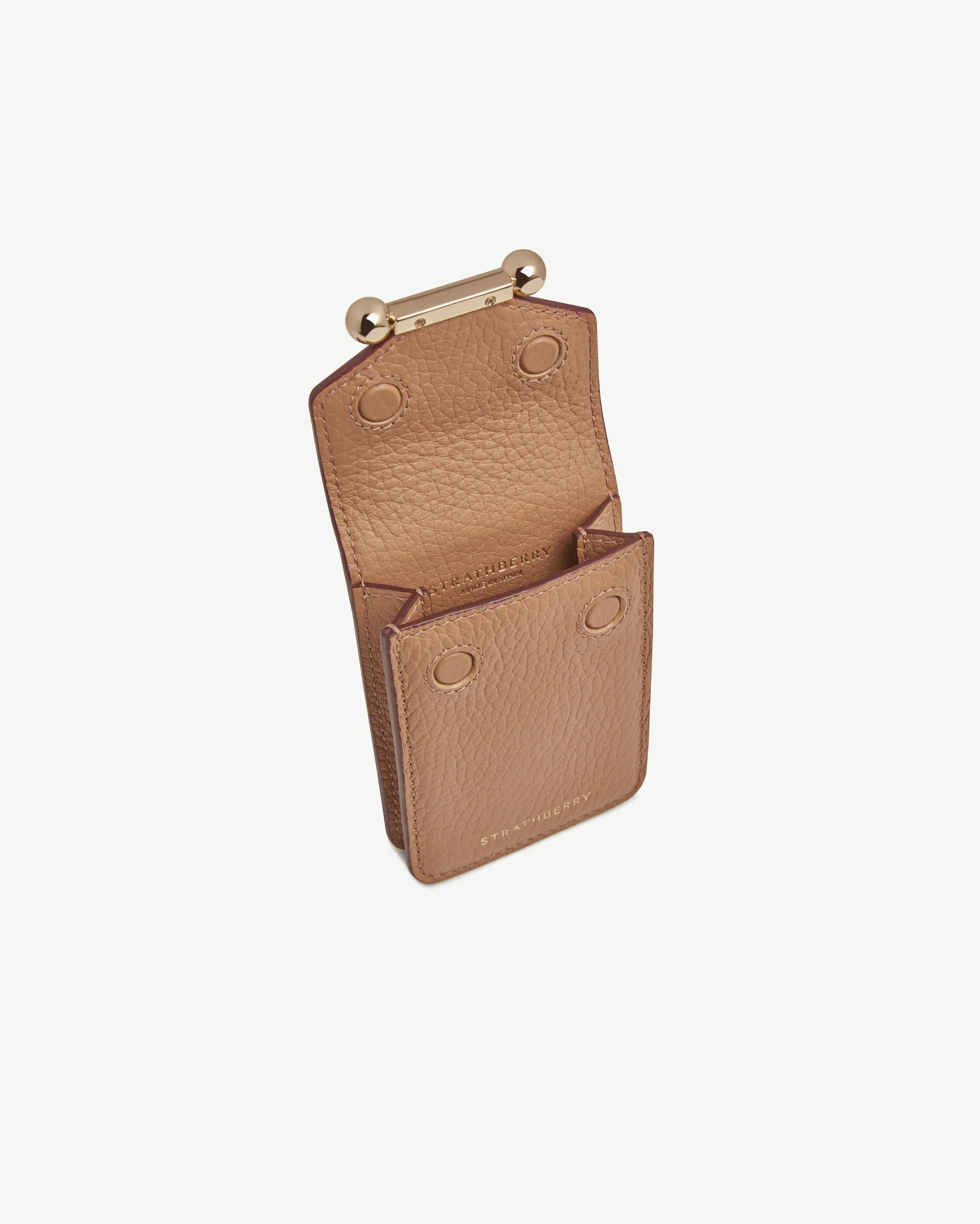 Mosaic Cardholder with Strap - Caramel