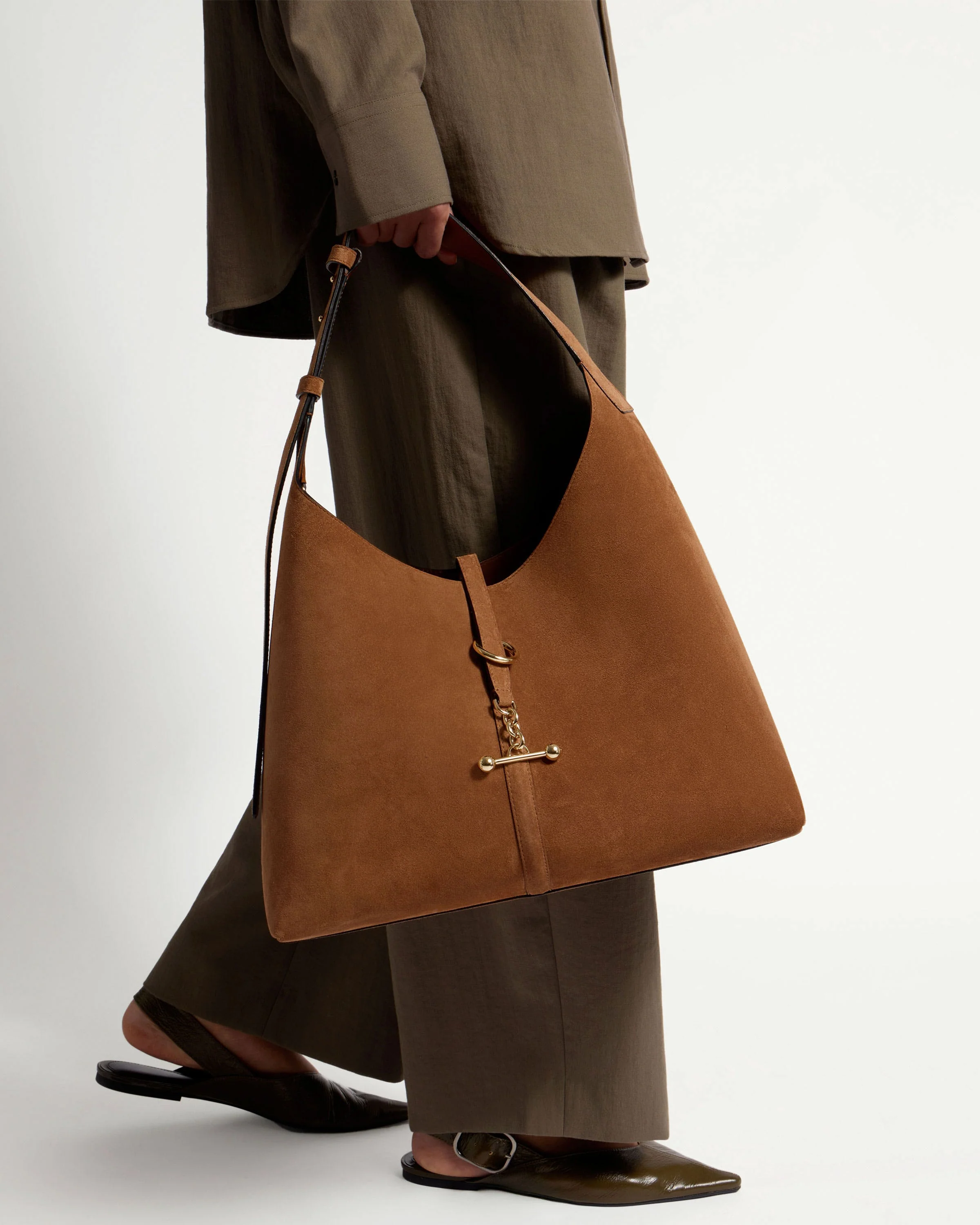 Kite Hobo Maxi - Tan Suede