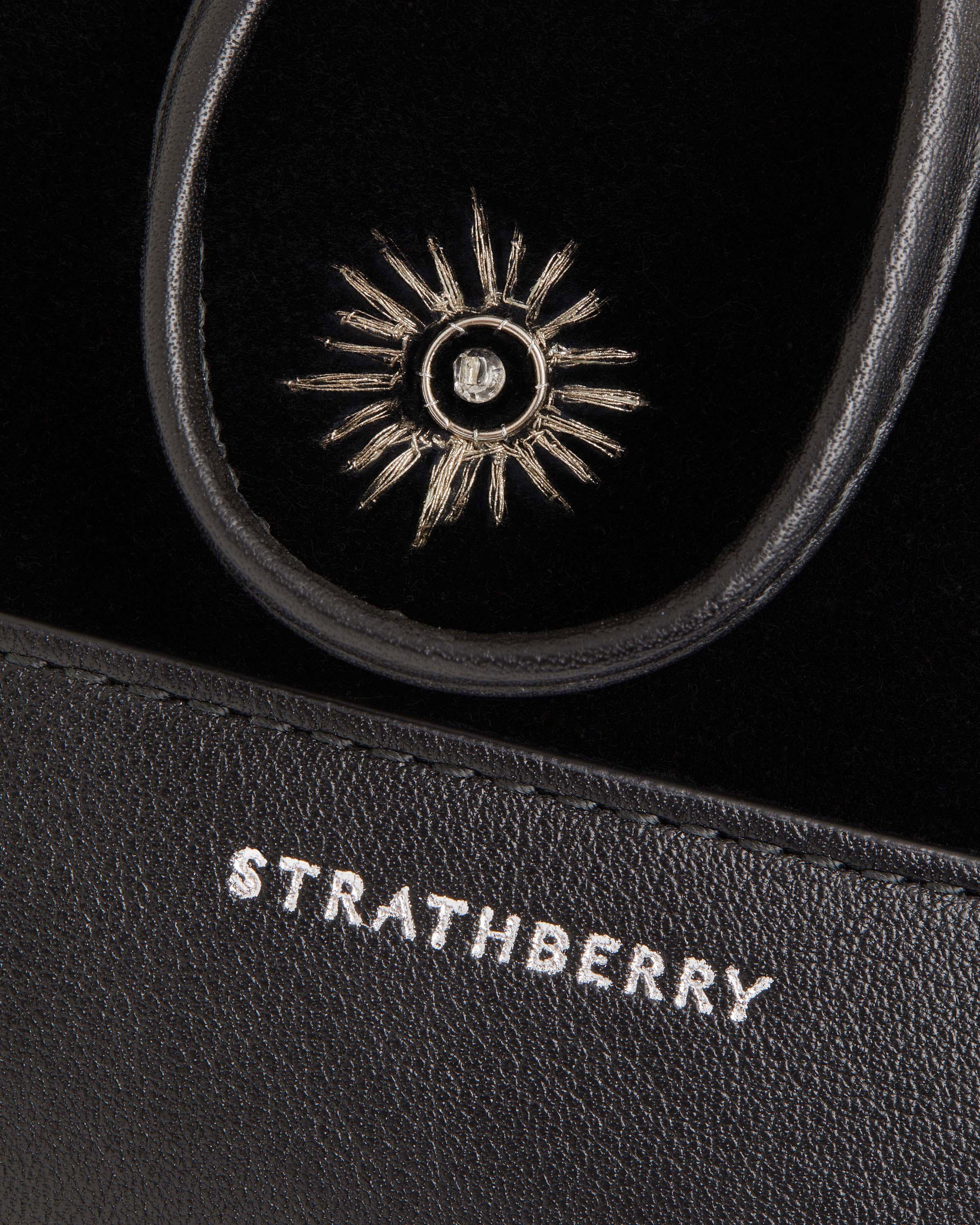 Osette Midi Pouch - Cinq a Sept Black Embroidered Velvet