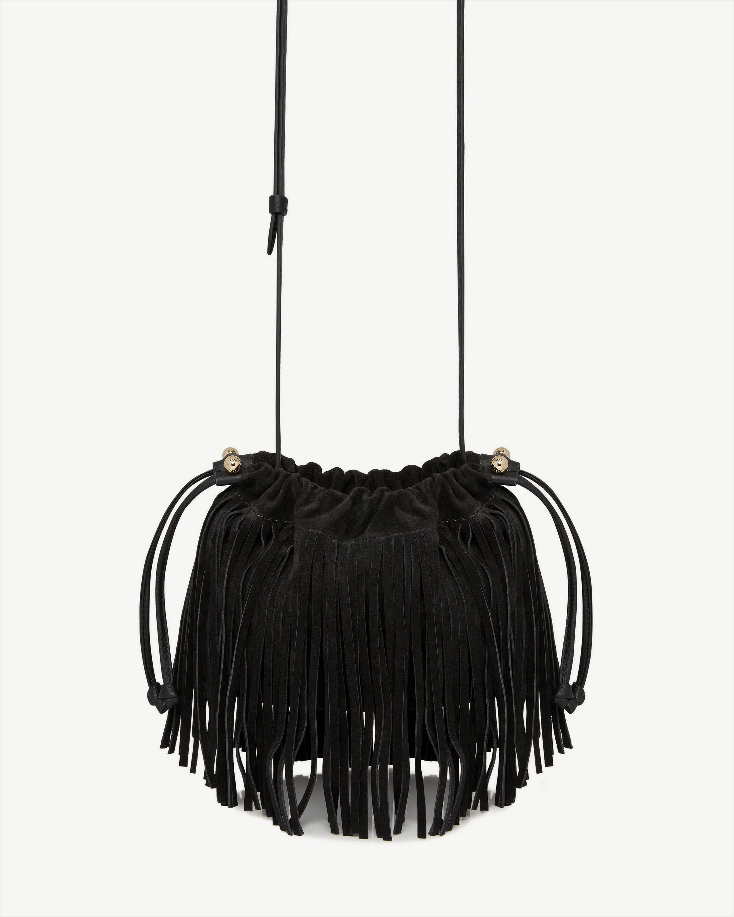 Charlotte Drawstring - Cinq a Sept Black Fringe