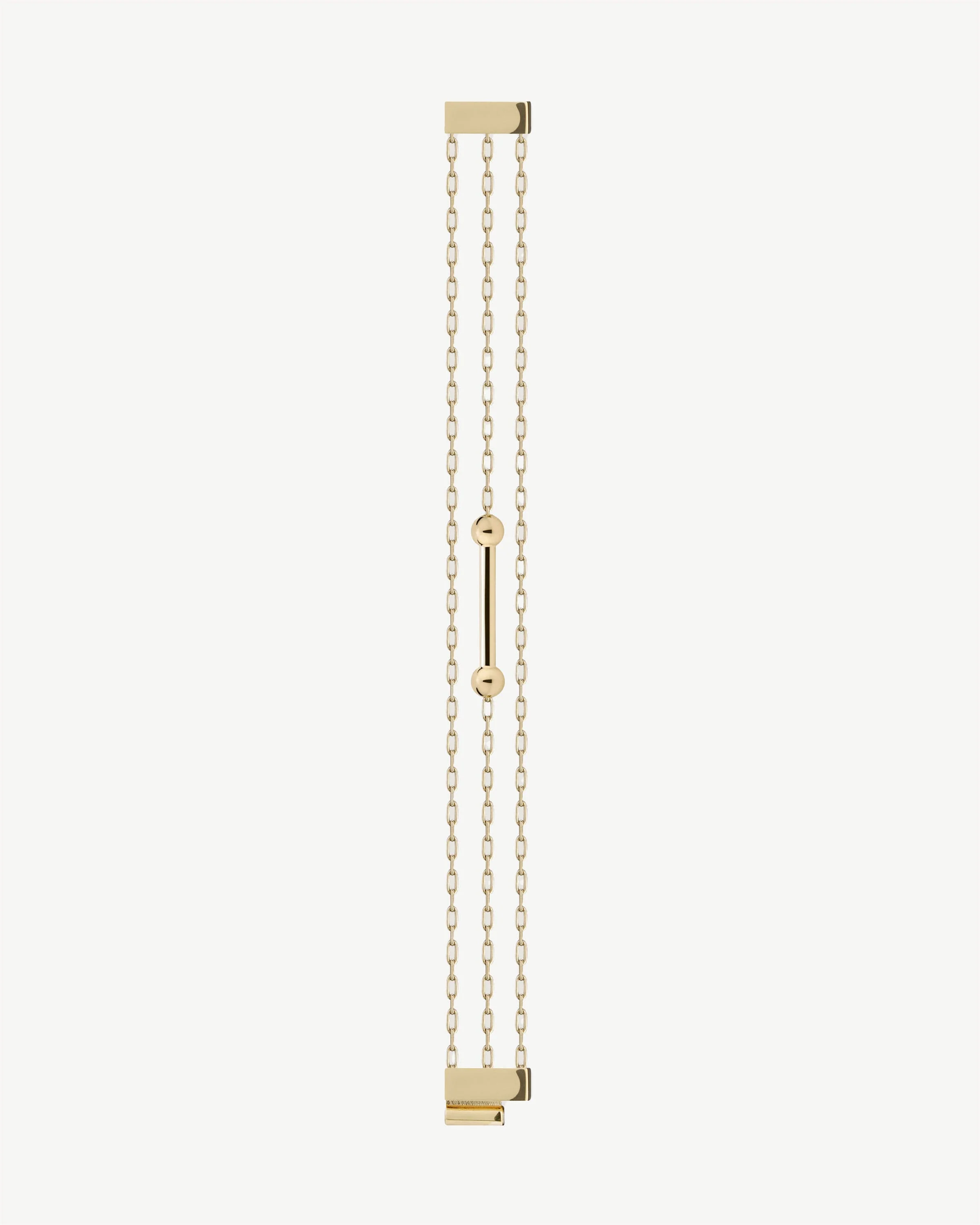 Music Bar Chain Bracelet (Small) - 22 Carat Gold Gilded