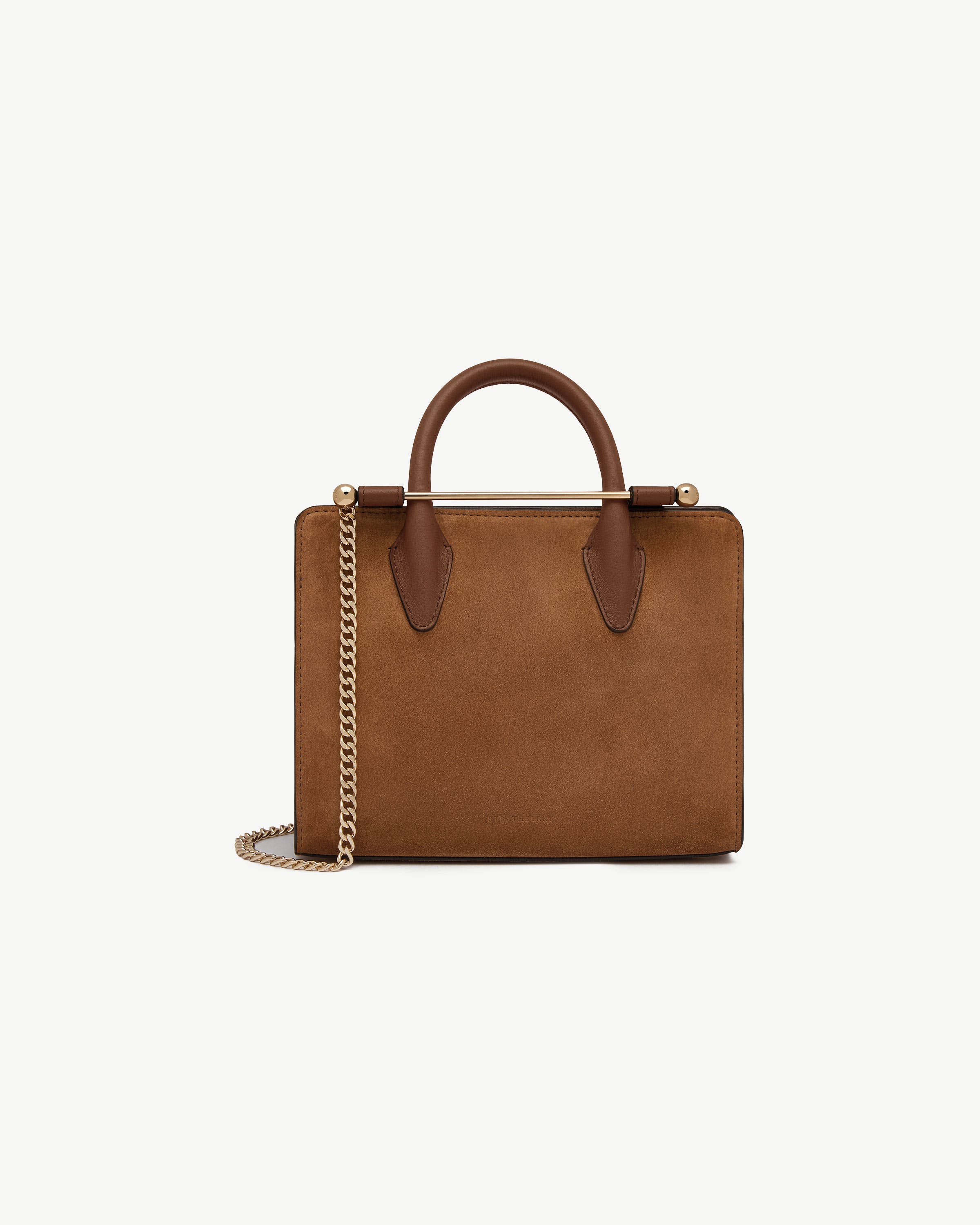 Mini Tote - Tan Suede
