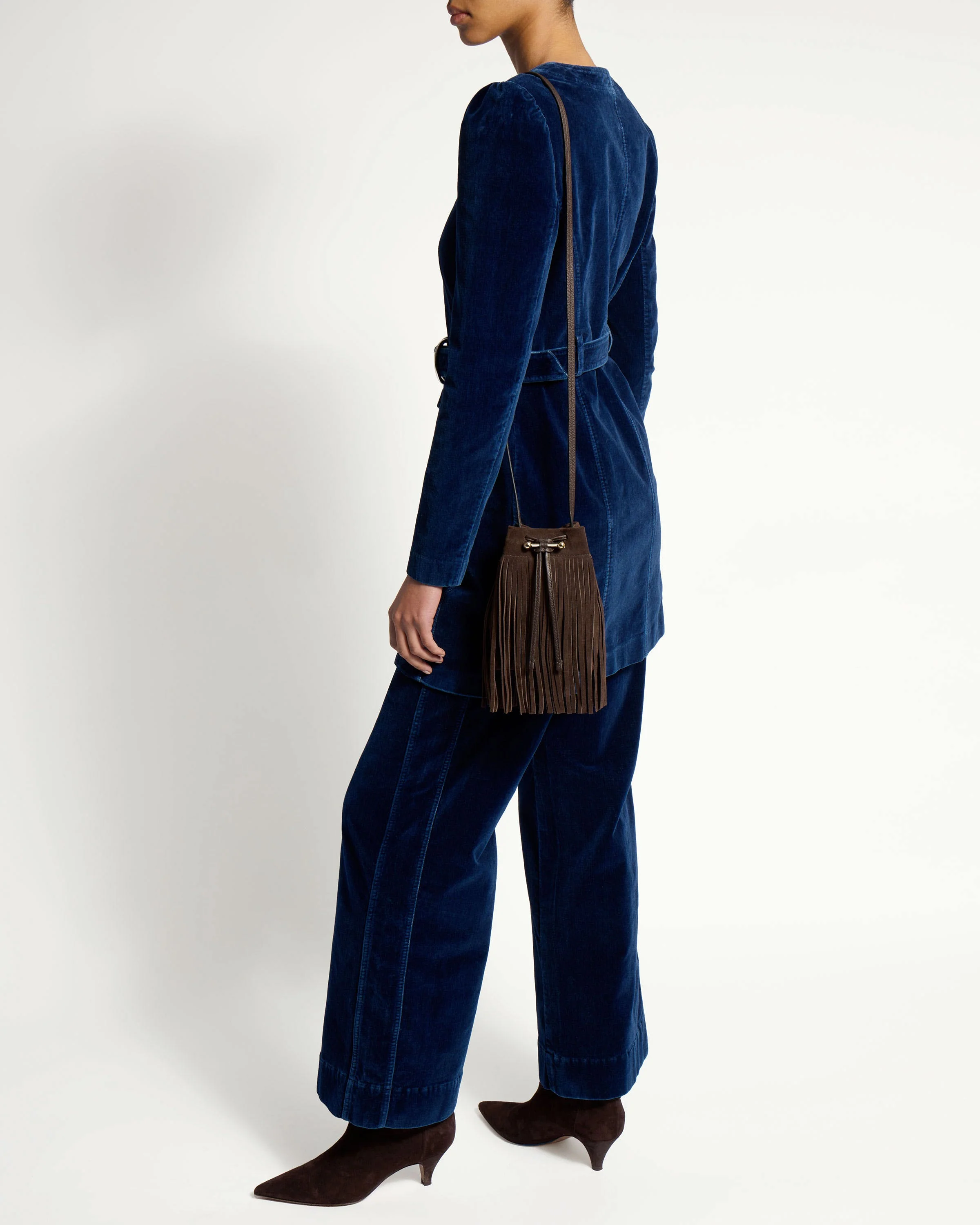 Osette Midi Pouch - Cinq a Sept Chocolate Fringe