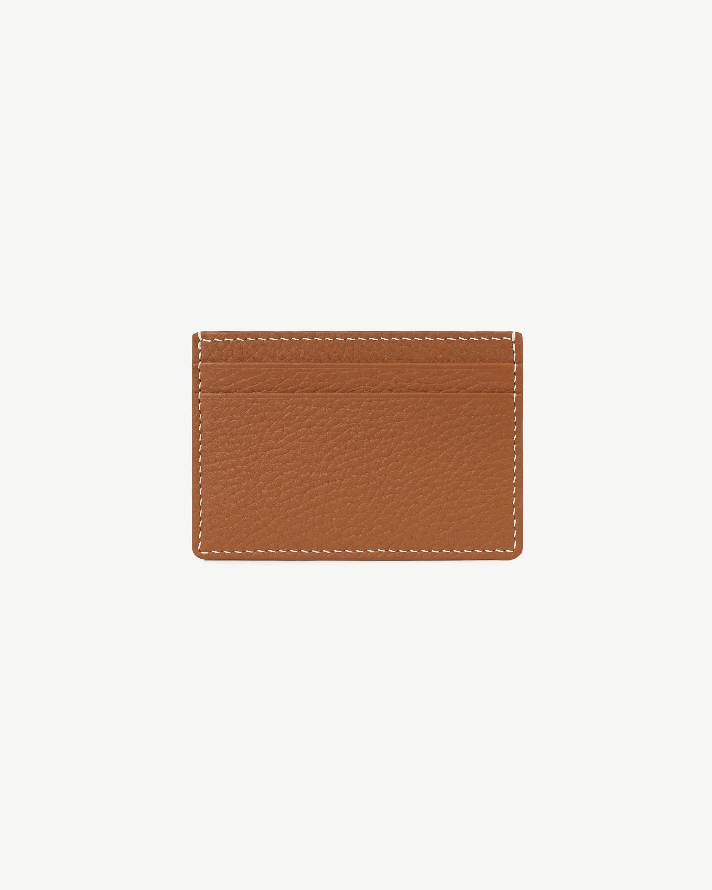 Cardholder - Tan with Vanilla Stitch