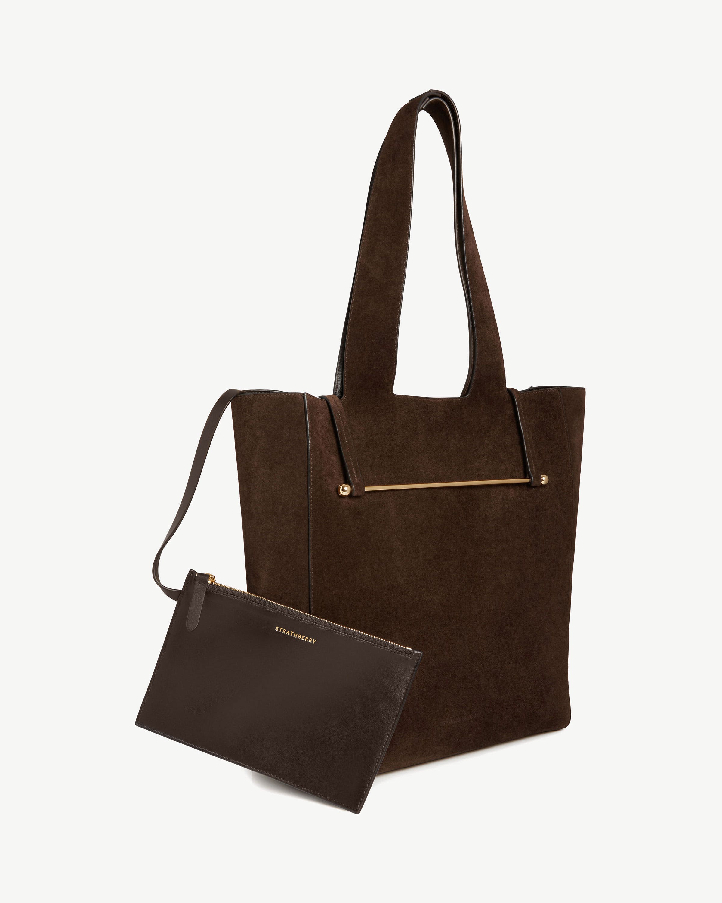 Melody Tote - Chocolate Suede