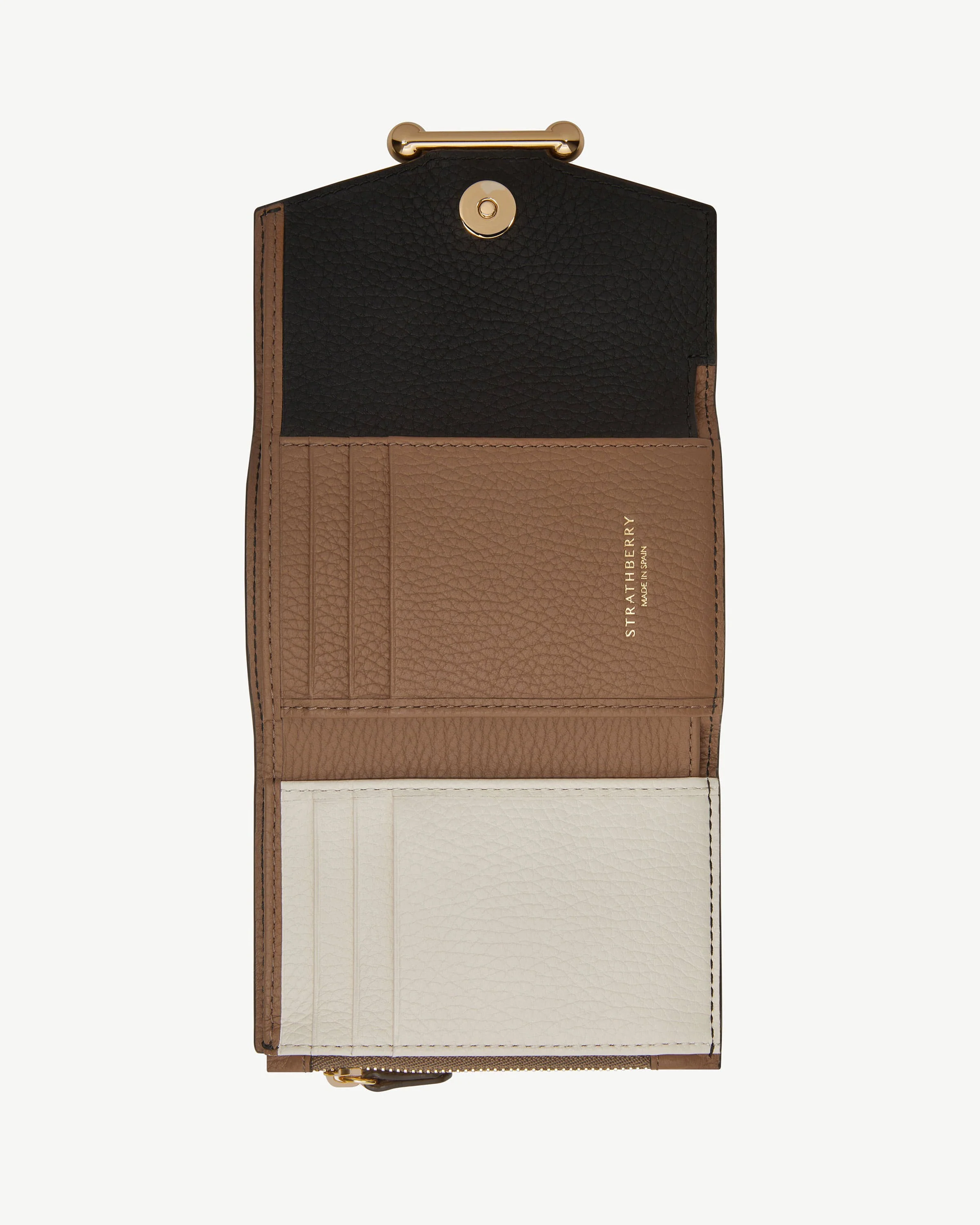 Mosaic Trifold Wallet - Clay/Black/White