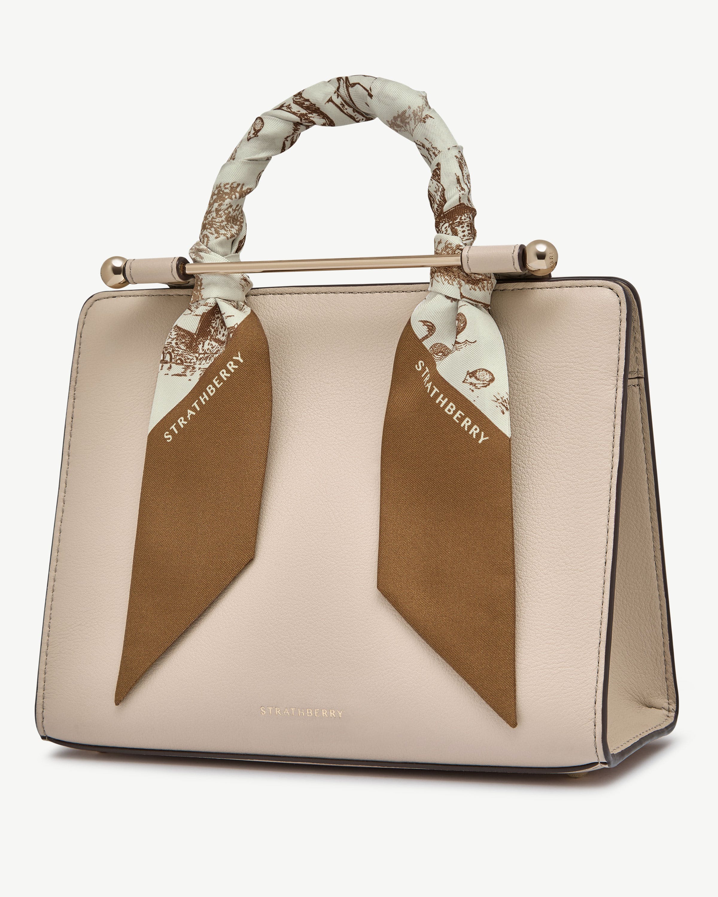 Silk Skinny Scarf - Animal Wallpaper Tan/Vanilla