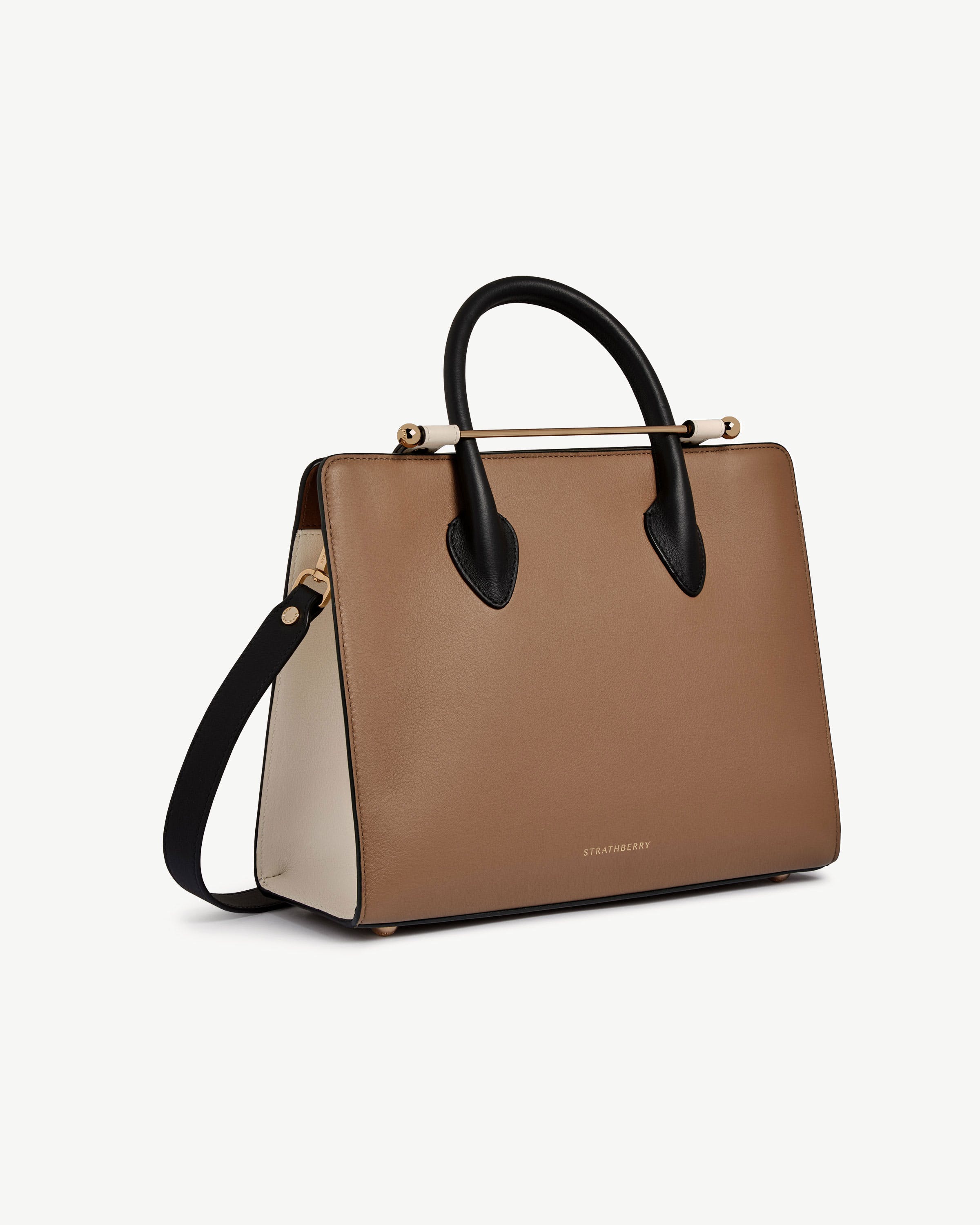 Midi Tote - Clay/White/Black