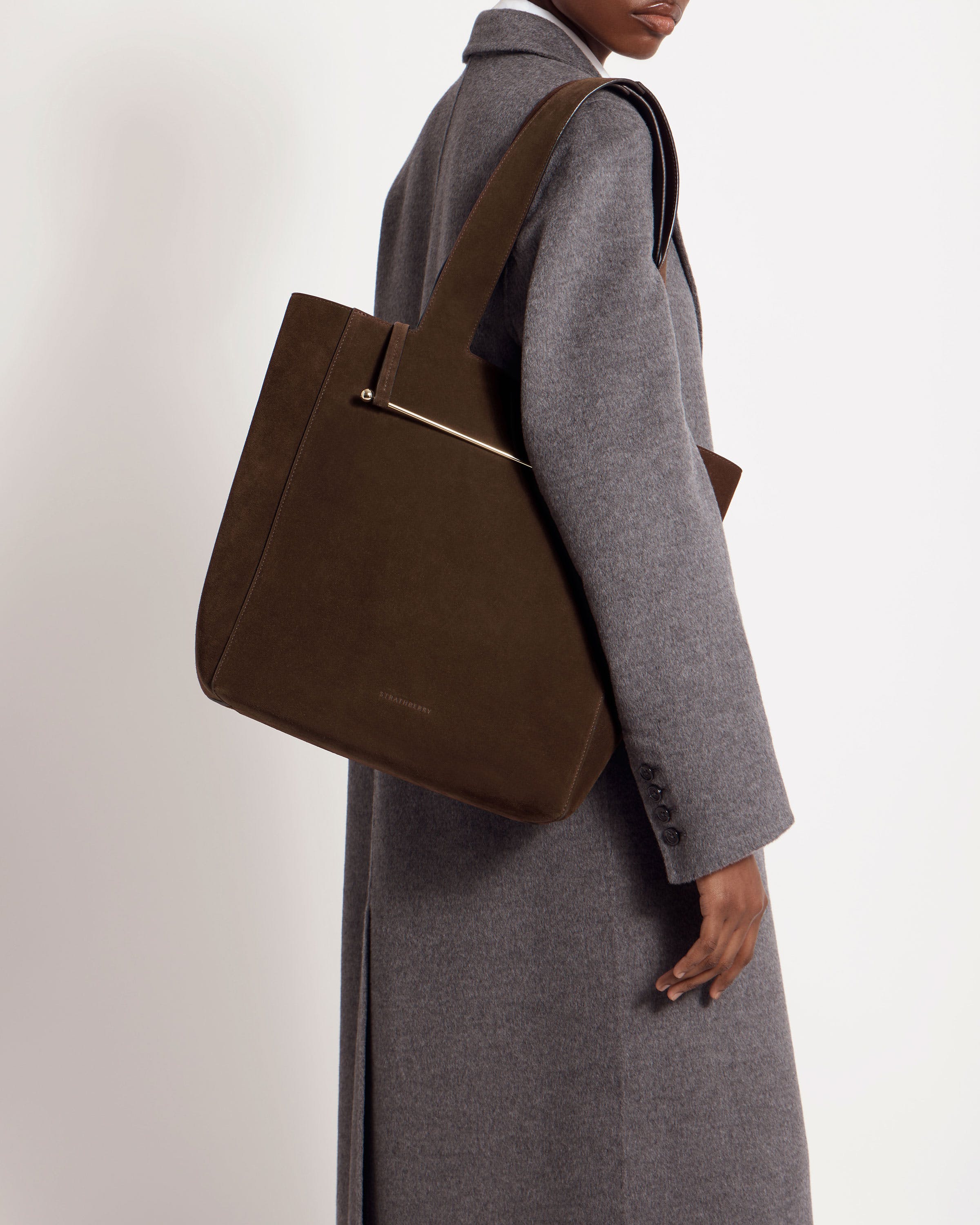 Melody Tote - Chocolate Suede