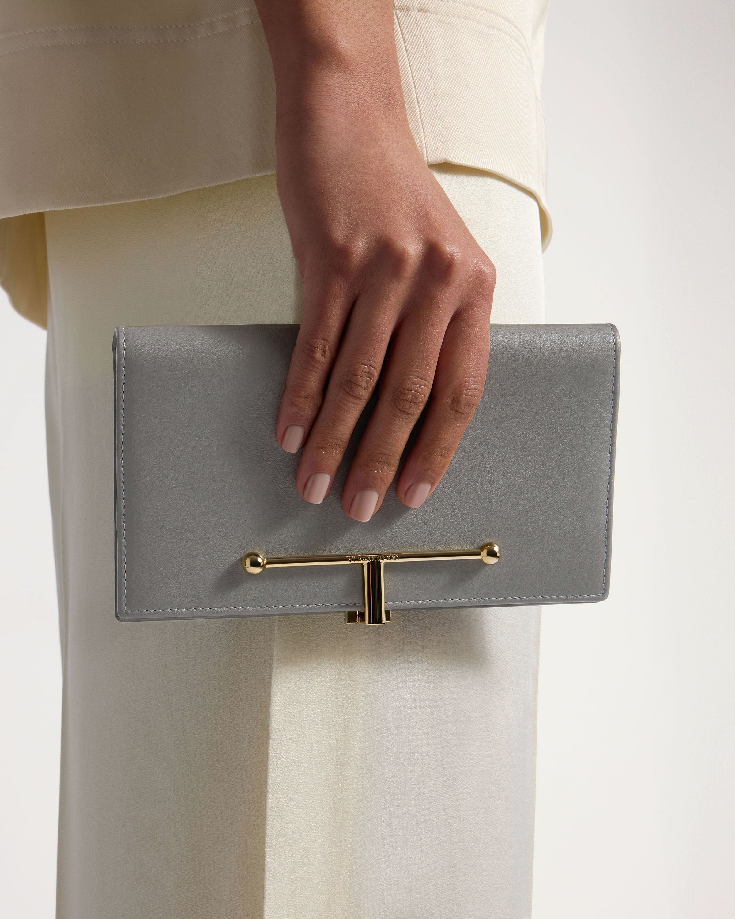 Large Melville Street Wallet - Stone Grey