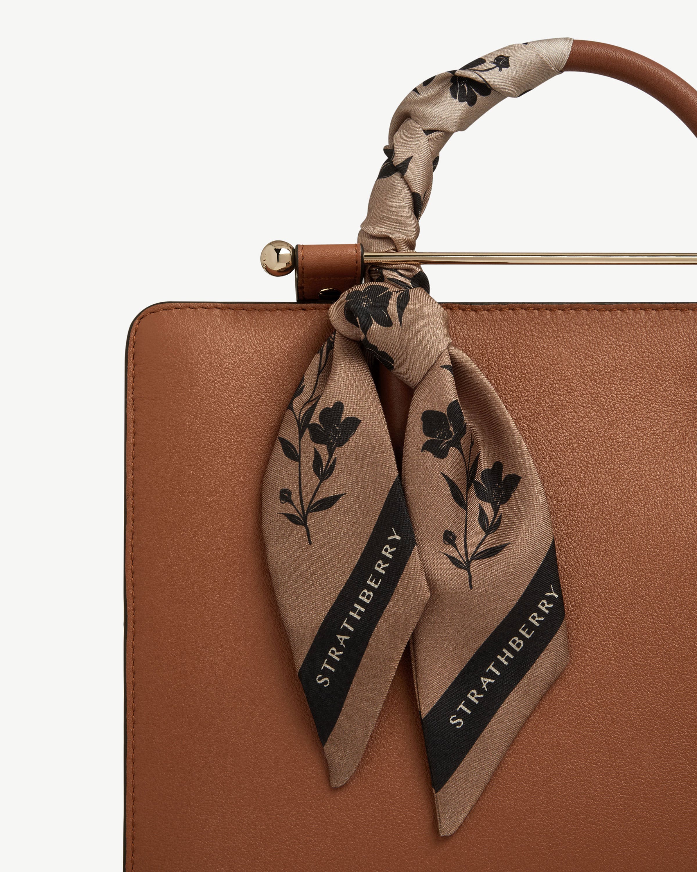 Silk Skinny Scarf - Dégradé Clay/Oat