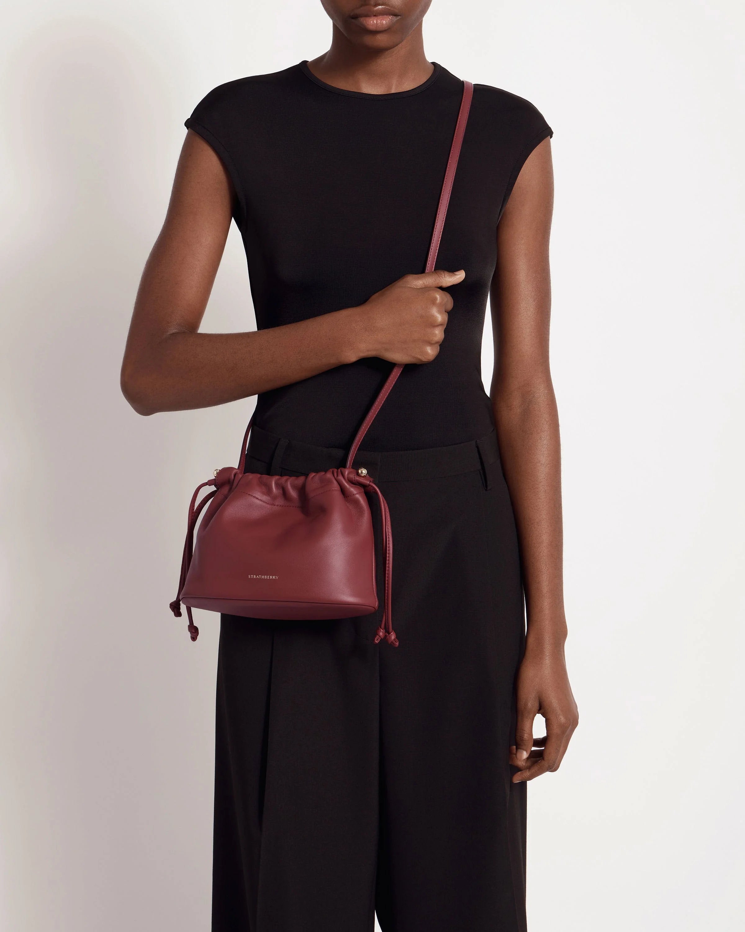 Charlotte Drawstring - Oxblood