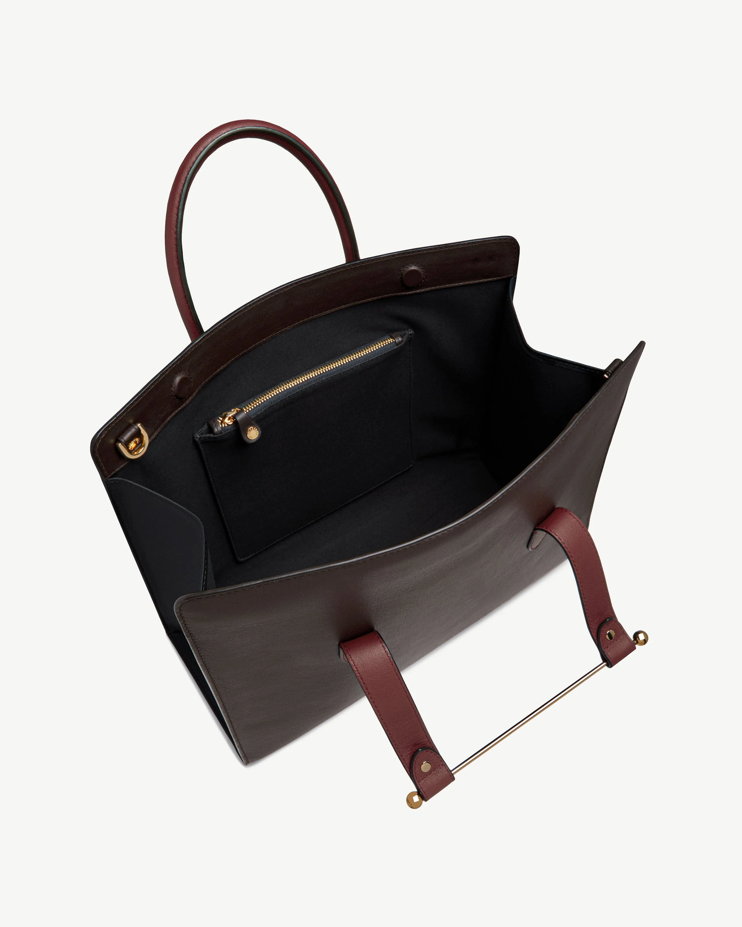 Tote - Espresso/Oxblood/Black