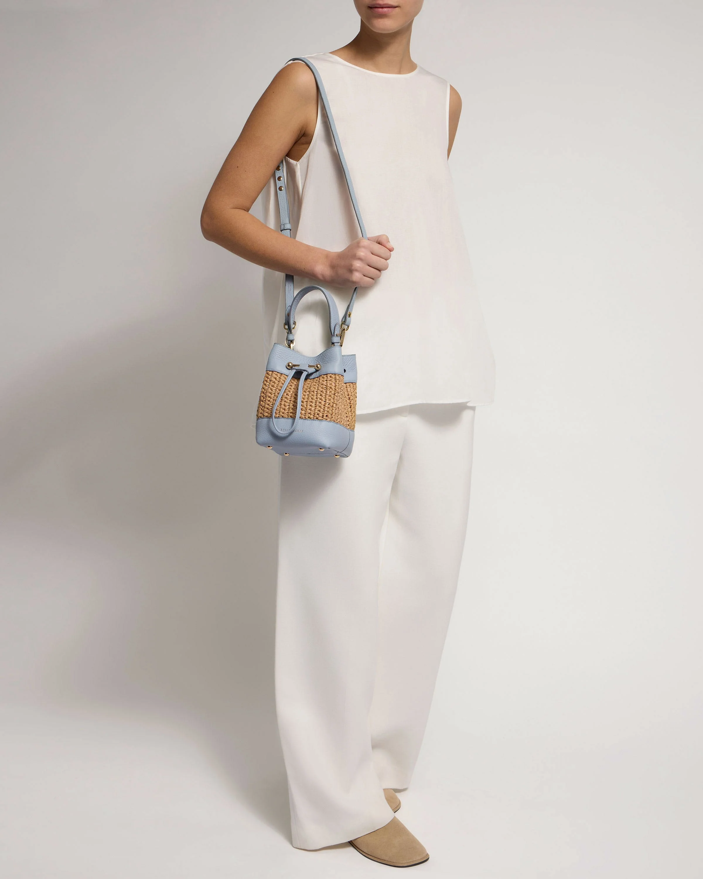 Osette - Raffia/Dusky Blue