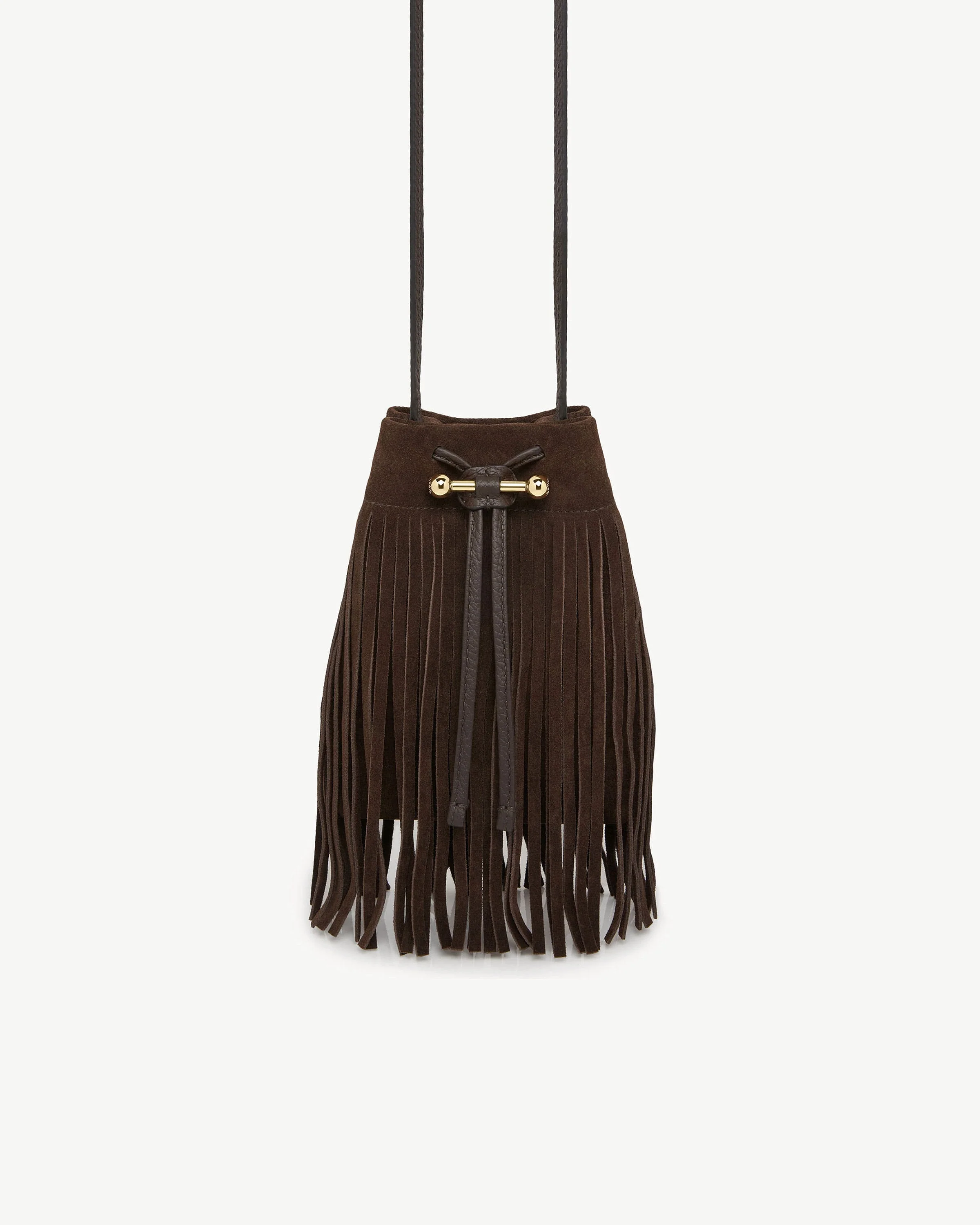 Osette Midi Pouch - Cinq a Sept Chocolate Fringe