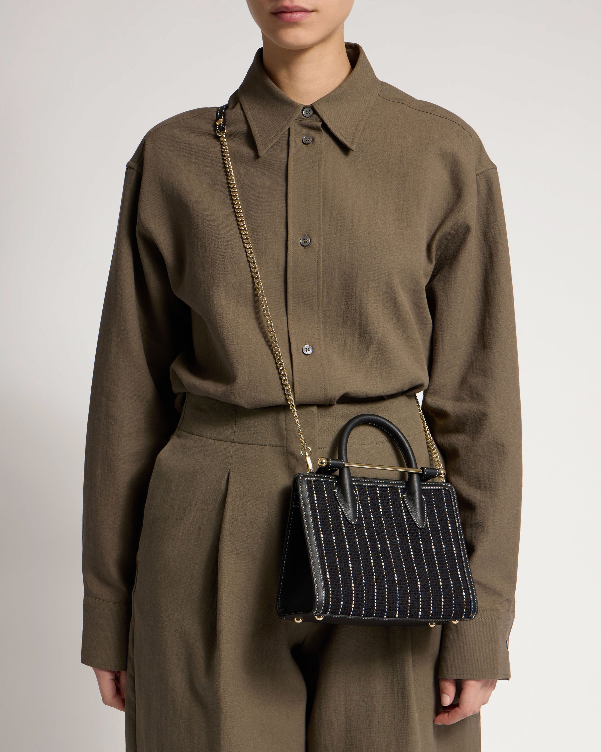 Mini Tote - Black Tweed