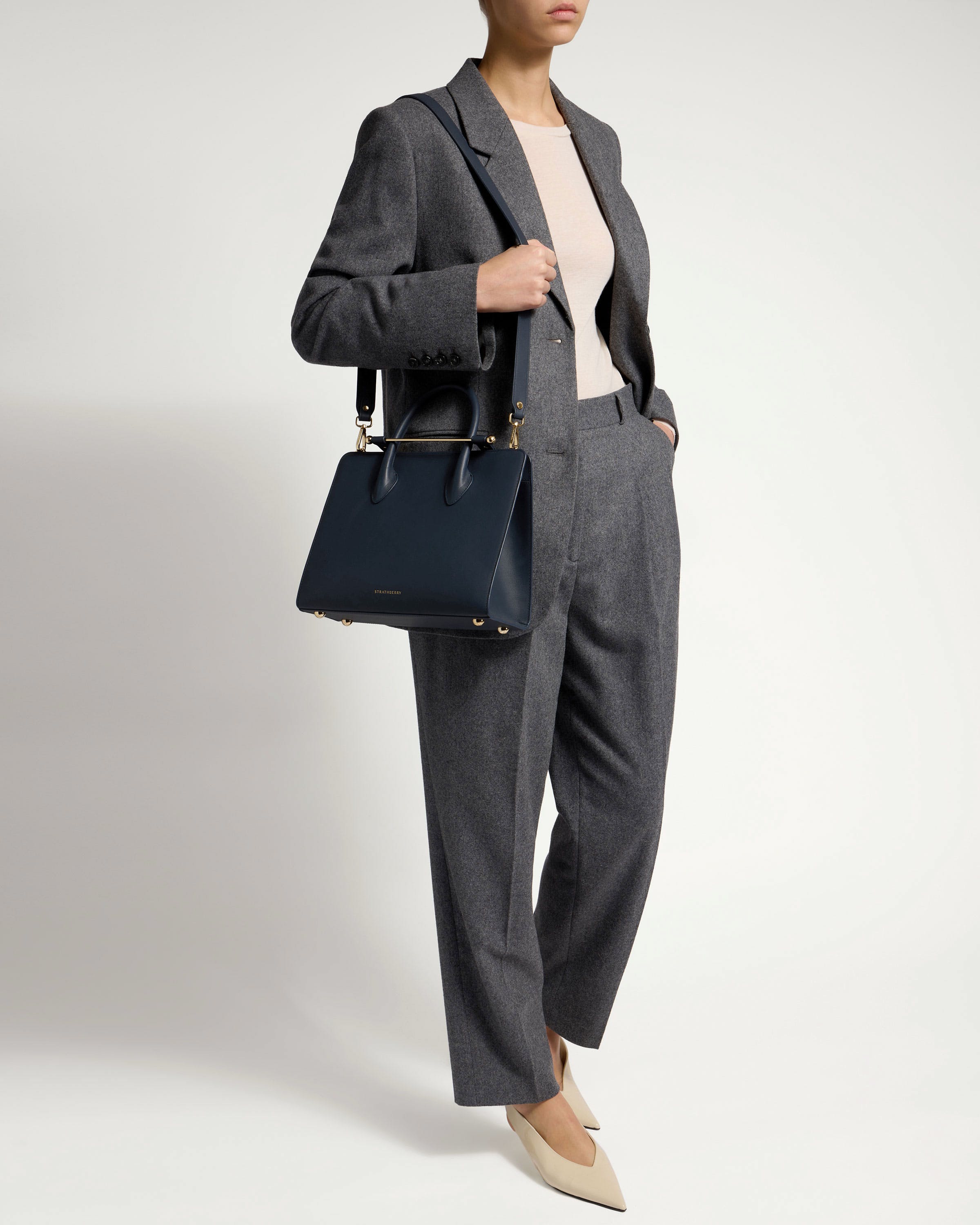 Midi Tote - Marine Blue