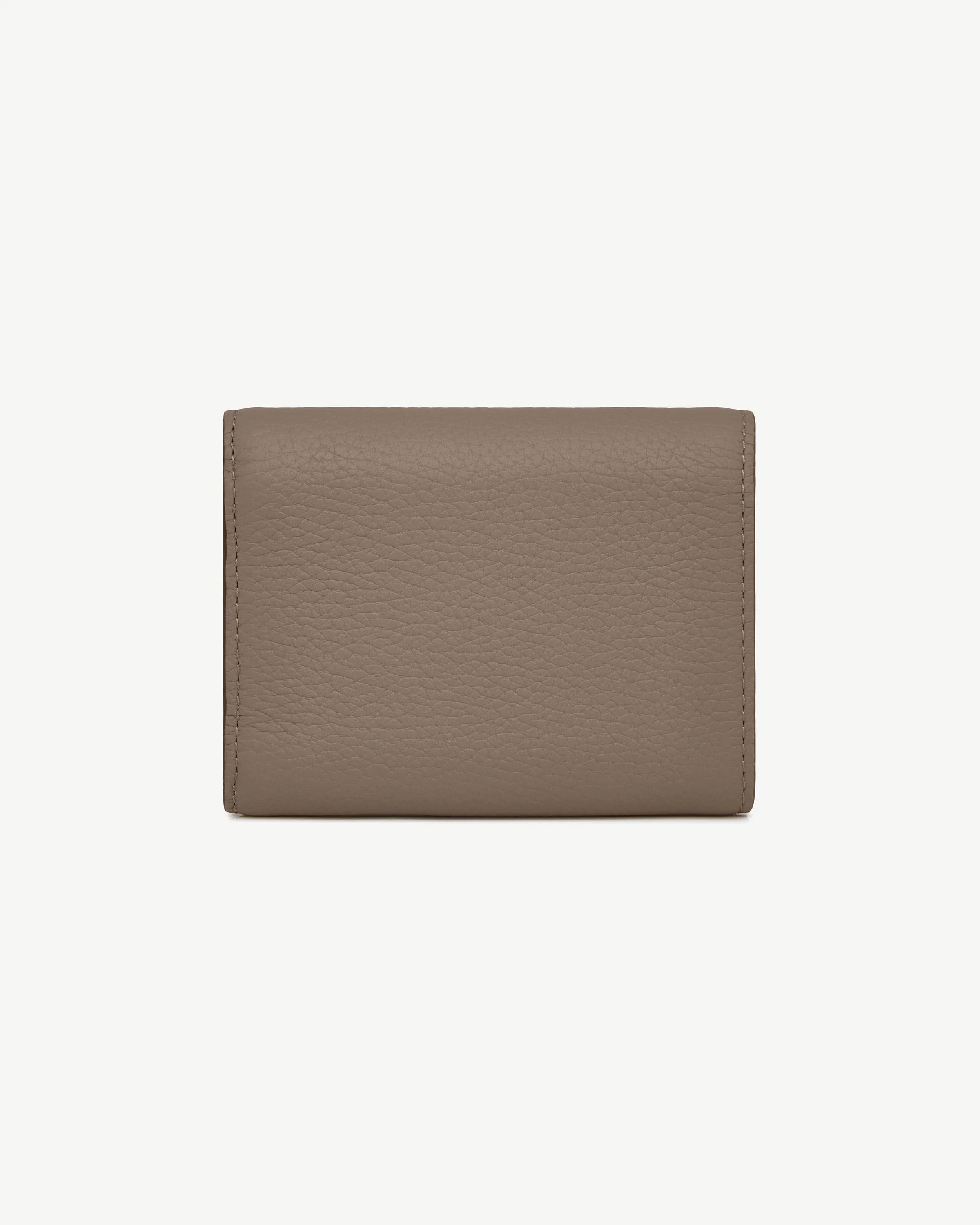 Mosaic Trifold Wallet - Taupe