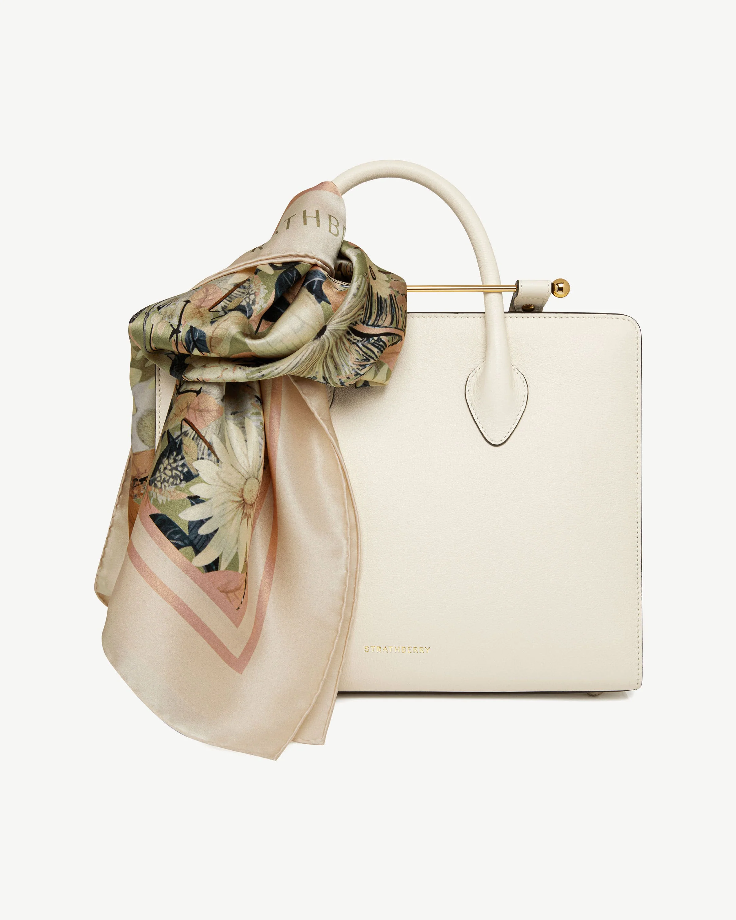 Silk Square Scarf - Autumn Floral Print