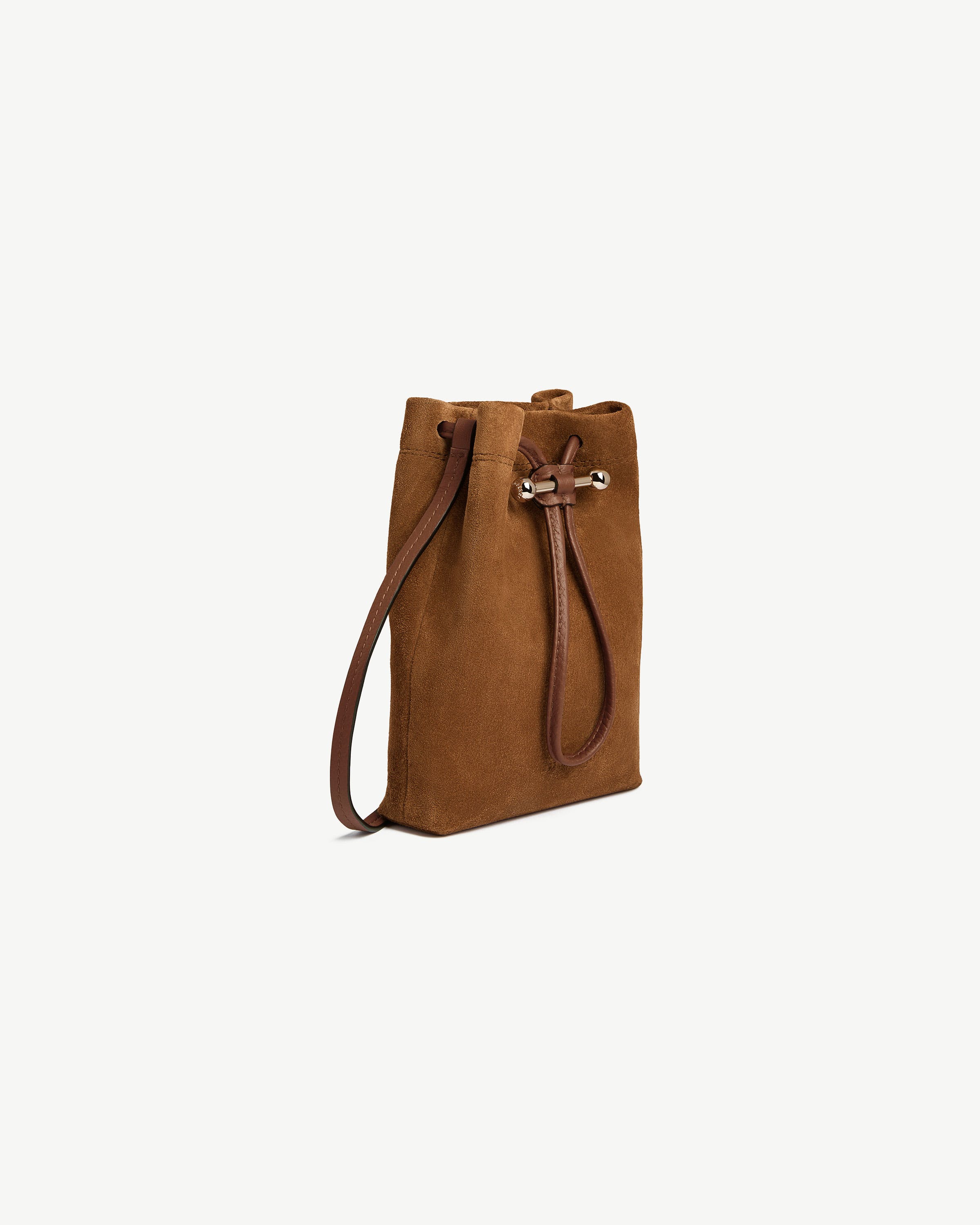 Osette Midi Pouch - Tan Suede