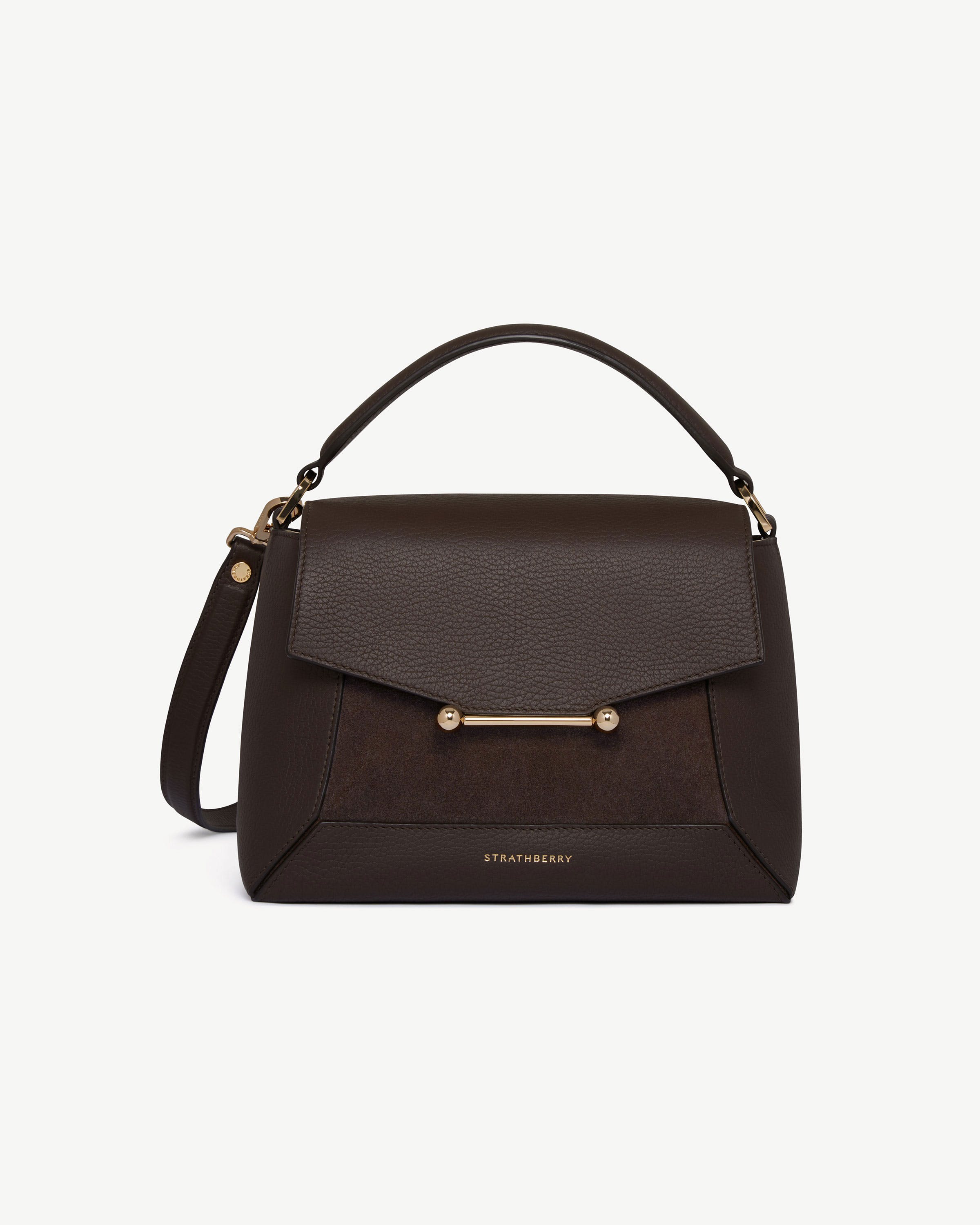 Mosaic Bag - Dark Chocolate Suede/Leather