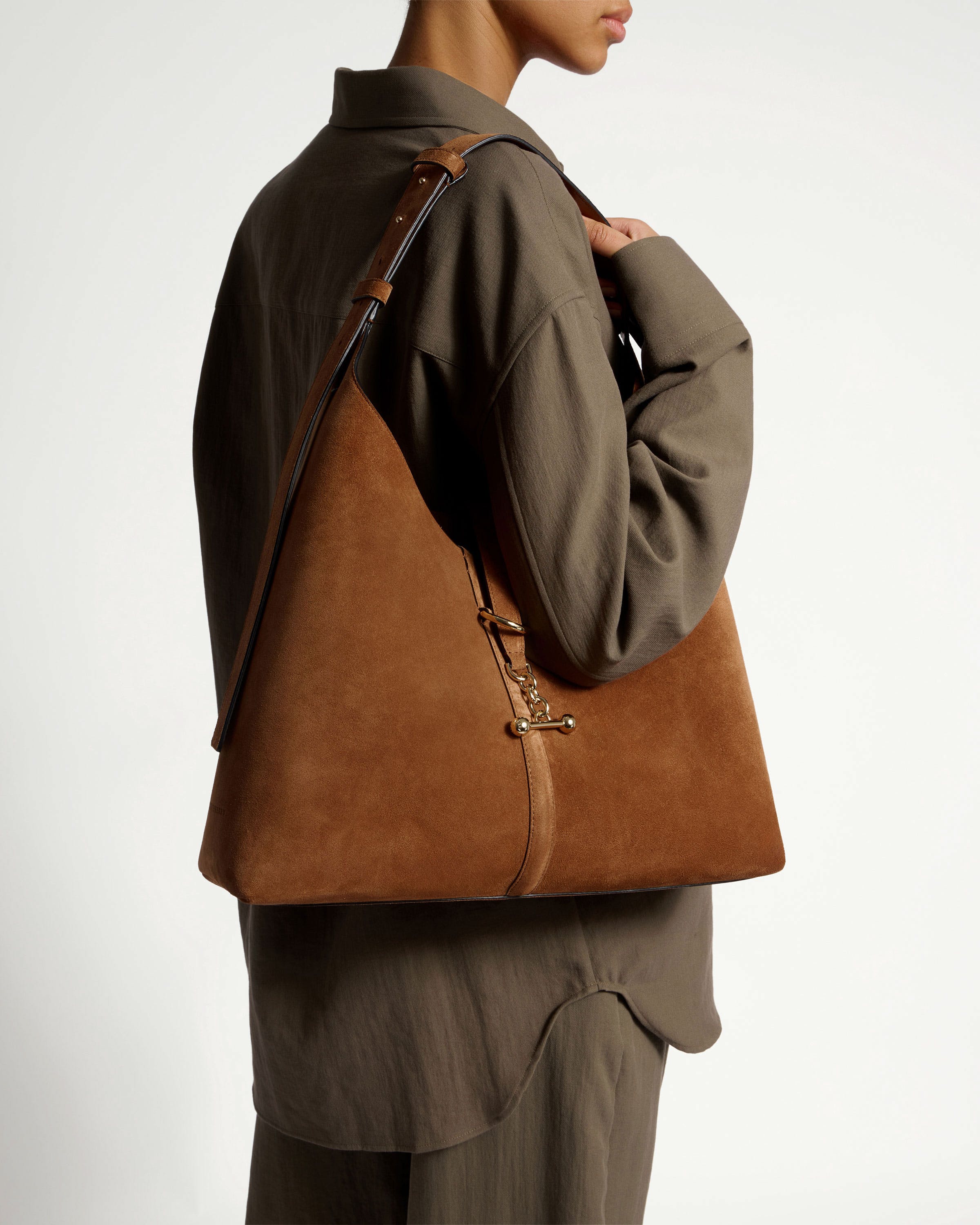 Kite Hobo Maxi - Tan Suede