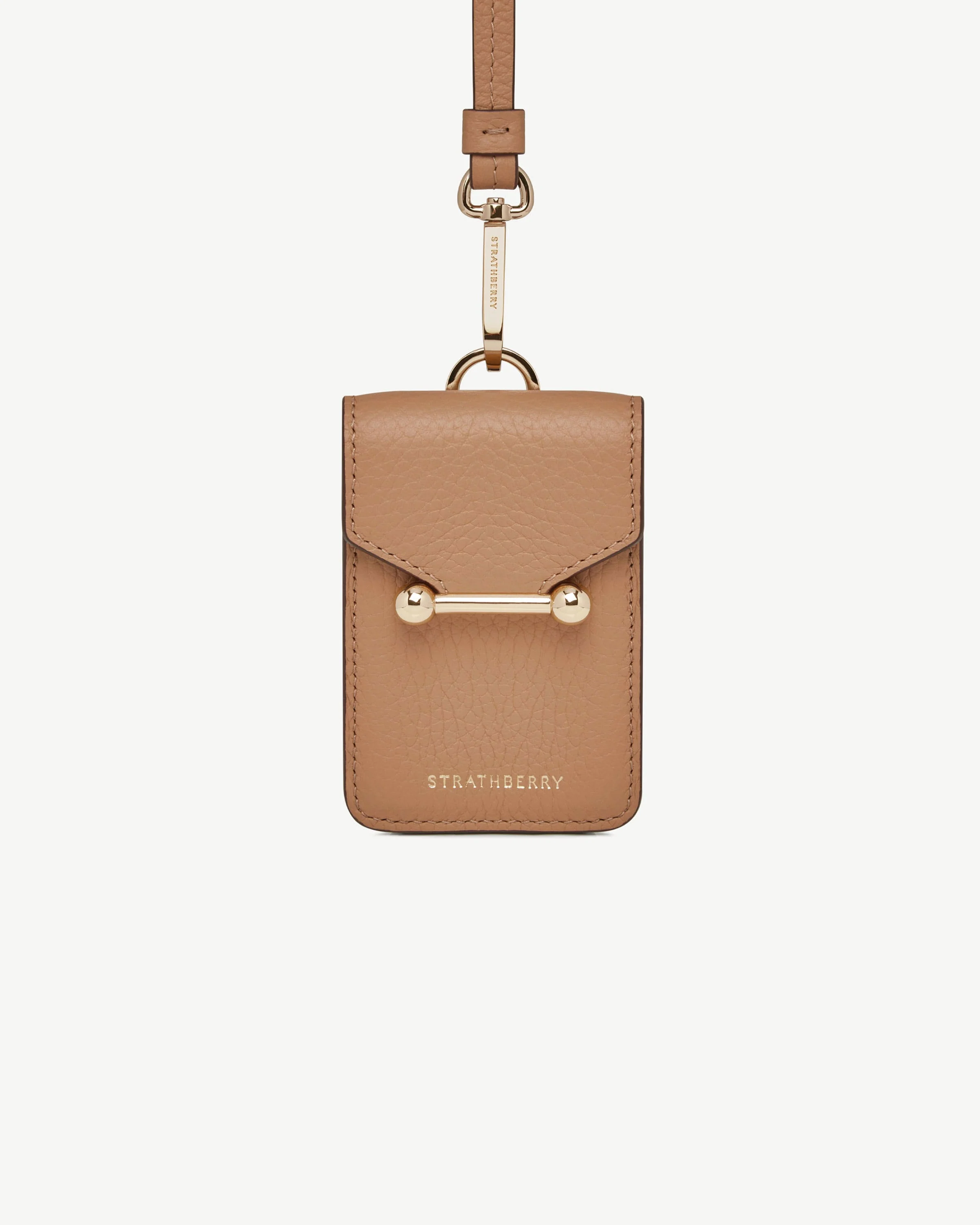 Mosaic Cardholder with Strap - Caramel