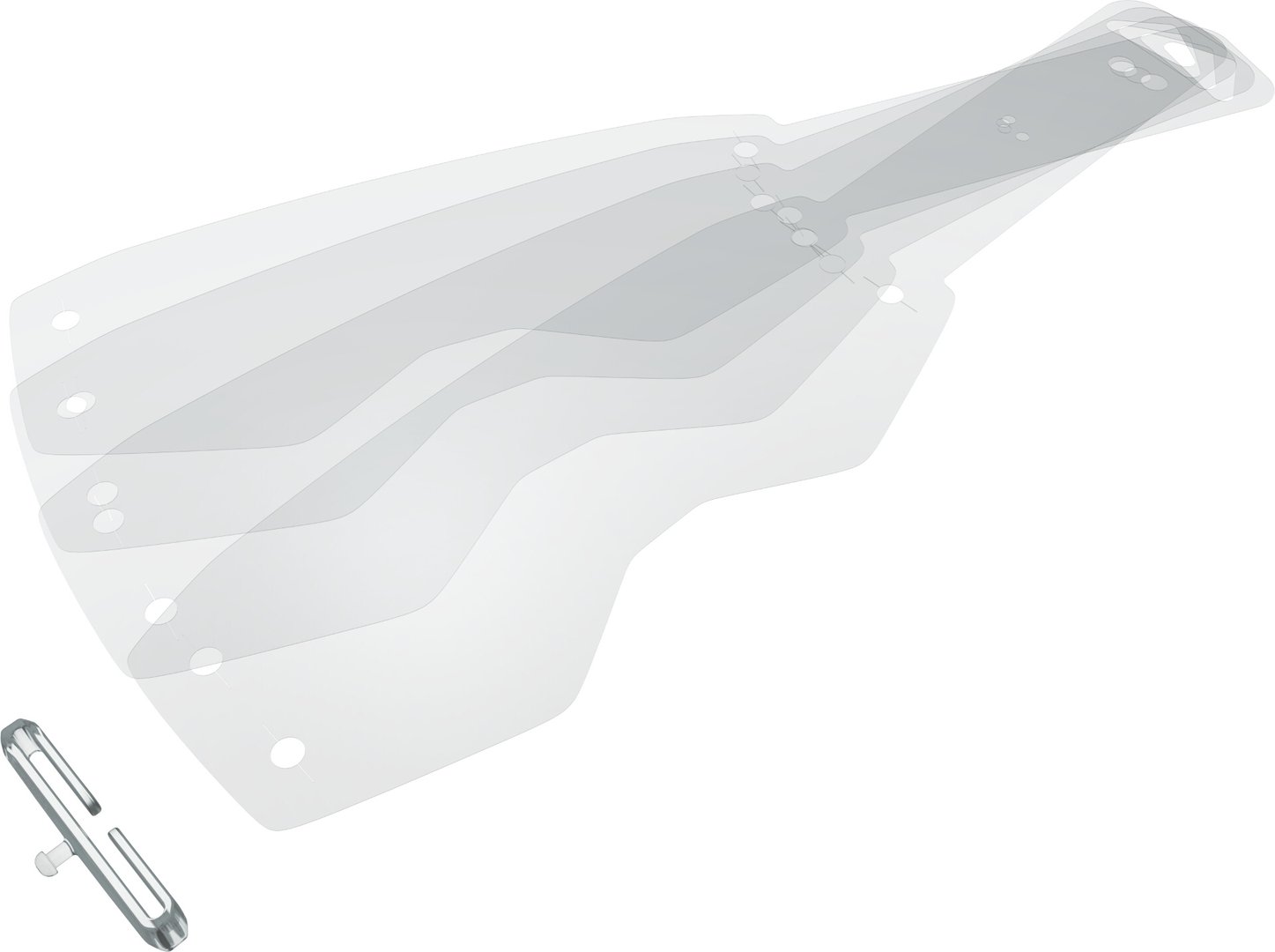 Scott Prospect/Fury Laminated Tear-Offs with Closure Strap