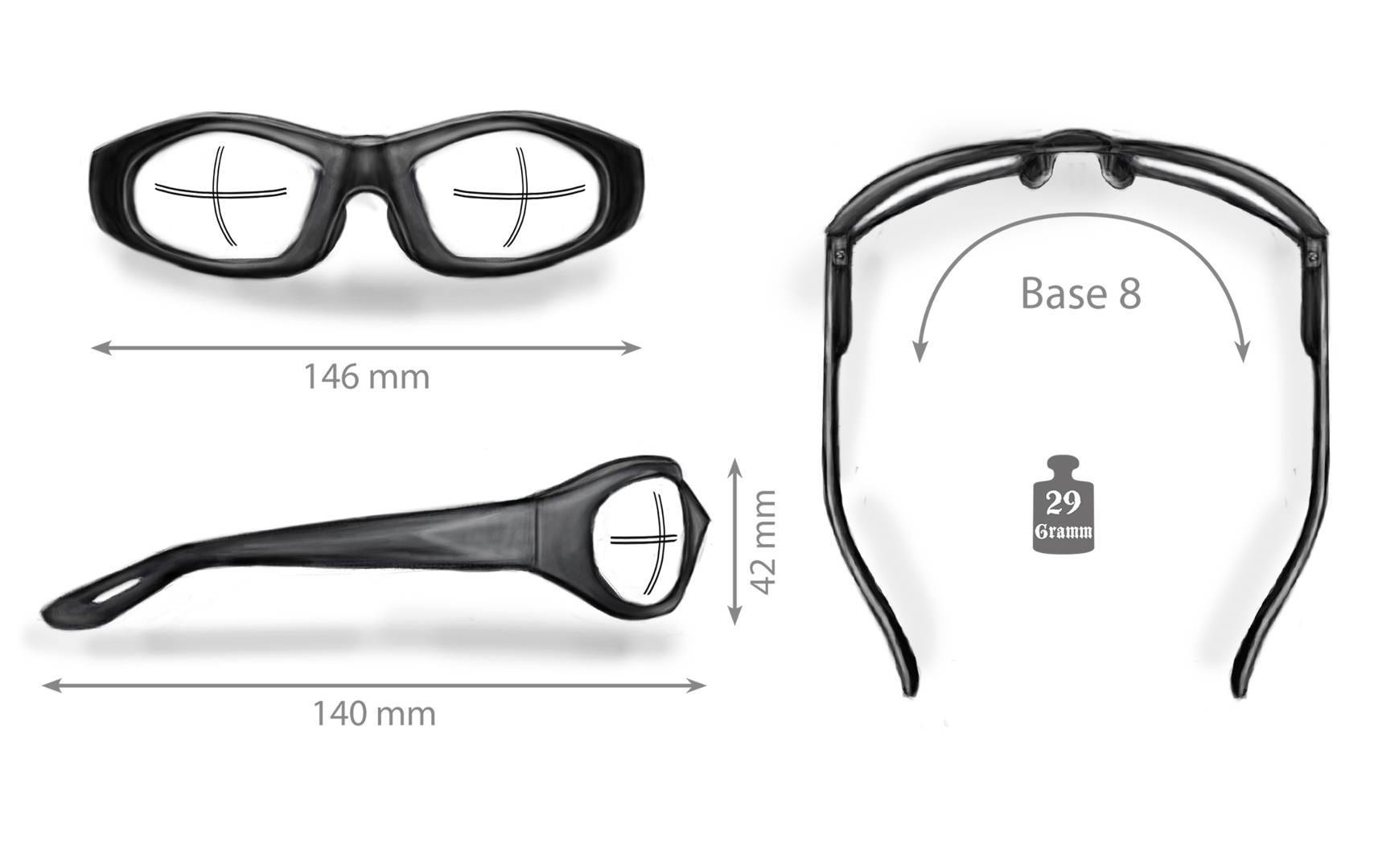 Helly Bikereyes Black Angel Sunglasses