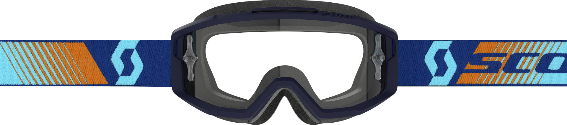 Scott Split OTG Blue/Orange Motocross Goggles
