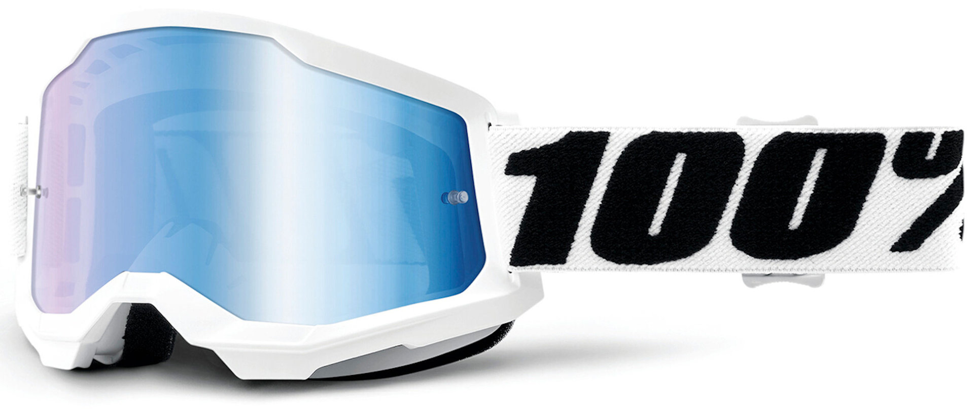 100% Strata 2 Chrome Motocross Goggles