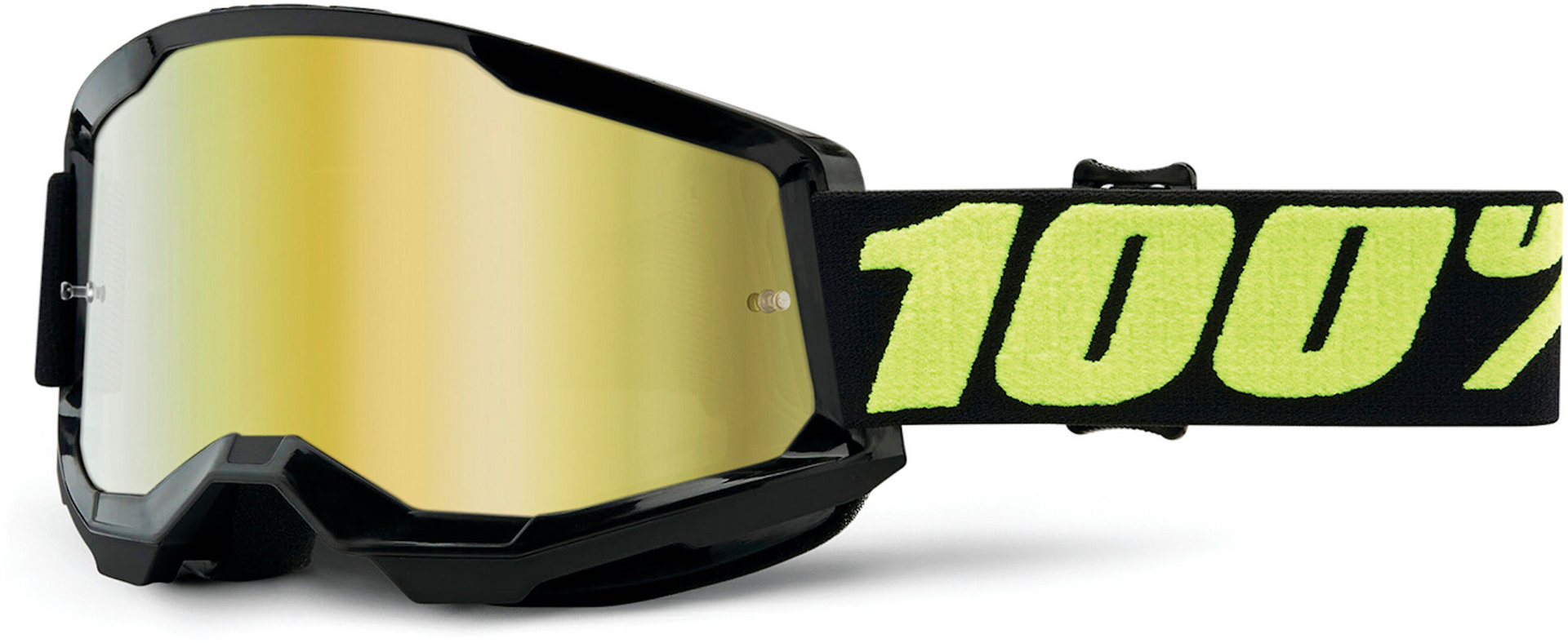 100% Strata 2 Chrome Motocross Goggles