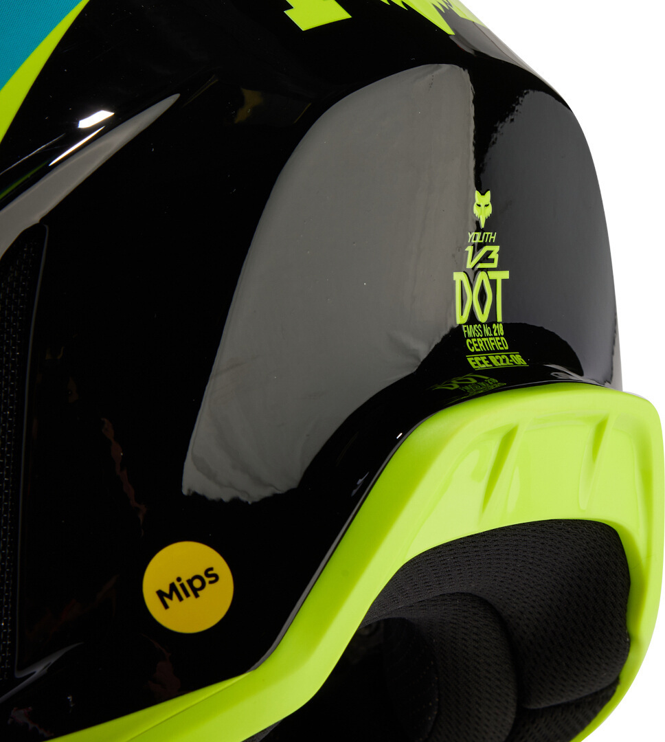 FOX V3 Streak Youth Motocross Helmet