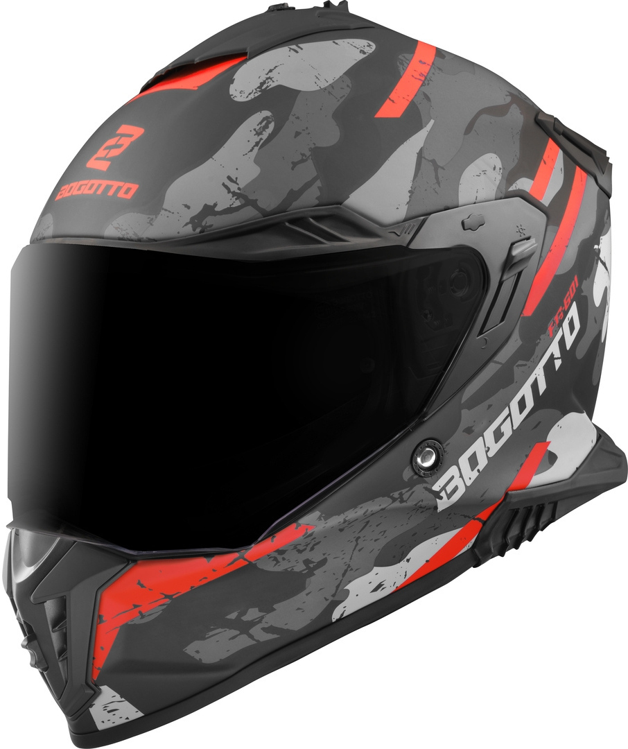 Bogotto FG-601 Sniper Fiberglass Enduro Helmet