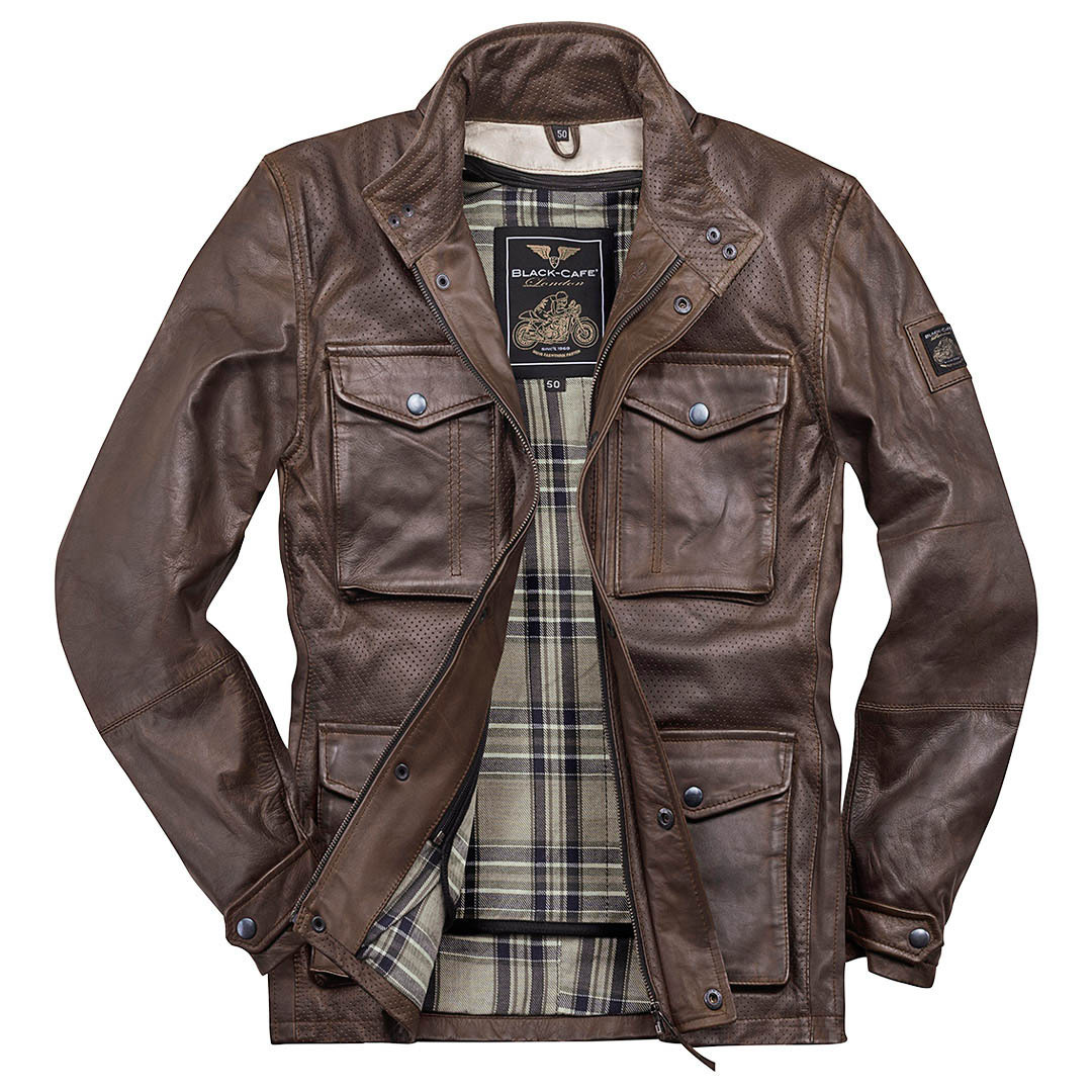 Black-Cafe London Manhattan Leather Jacket
