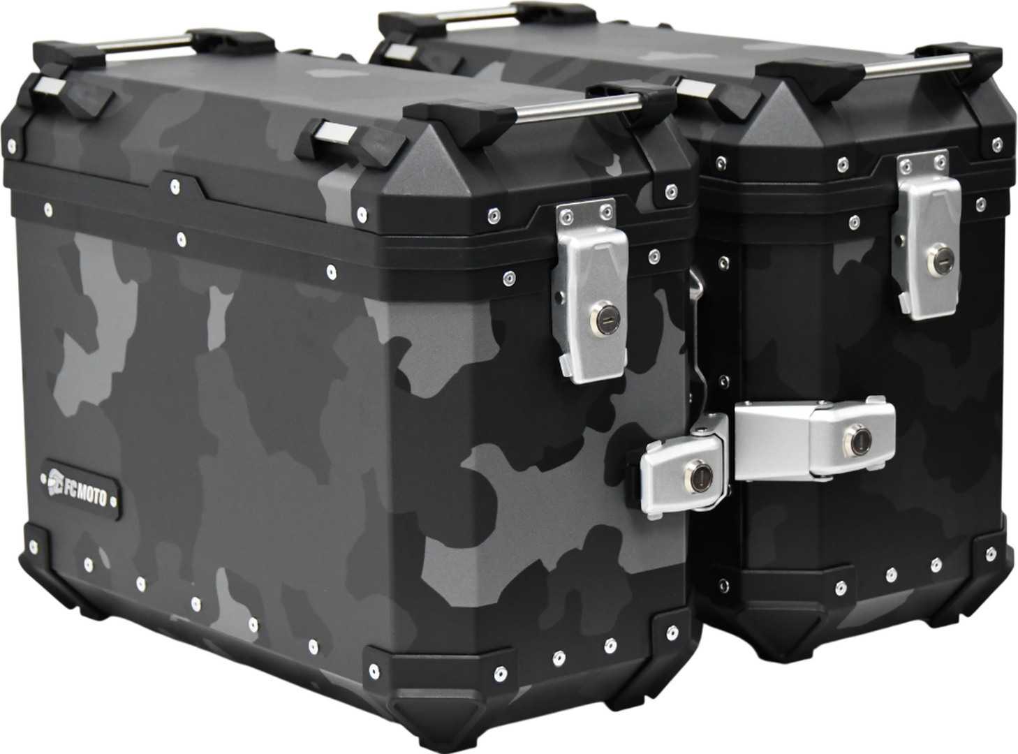 FC-Moto Terreno EVO Camo Black 36 L Alu Side Case Set + Lock Cylinder Set