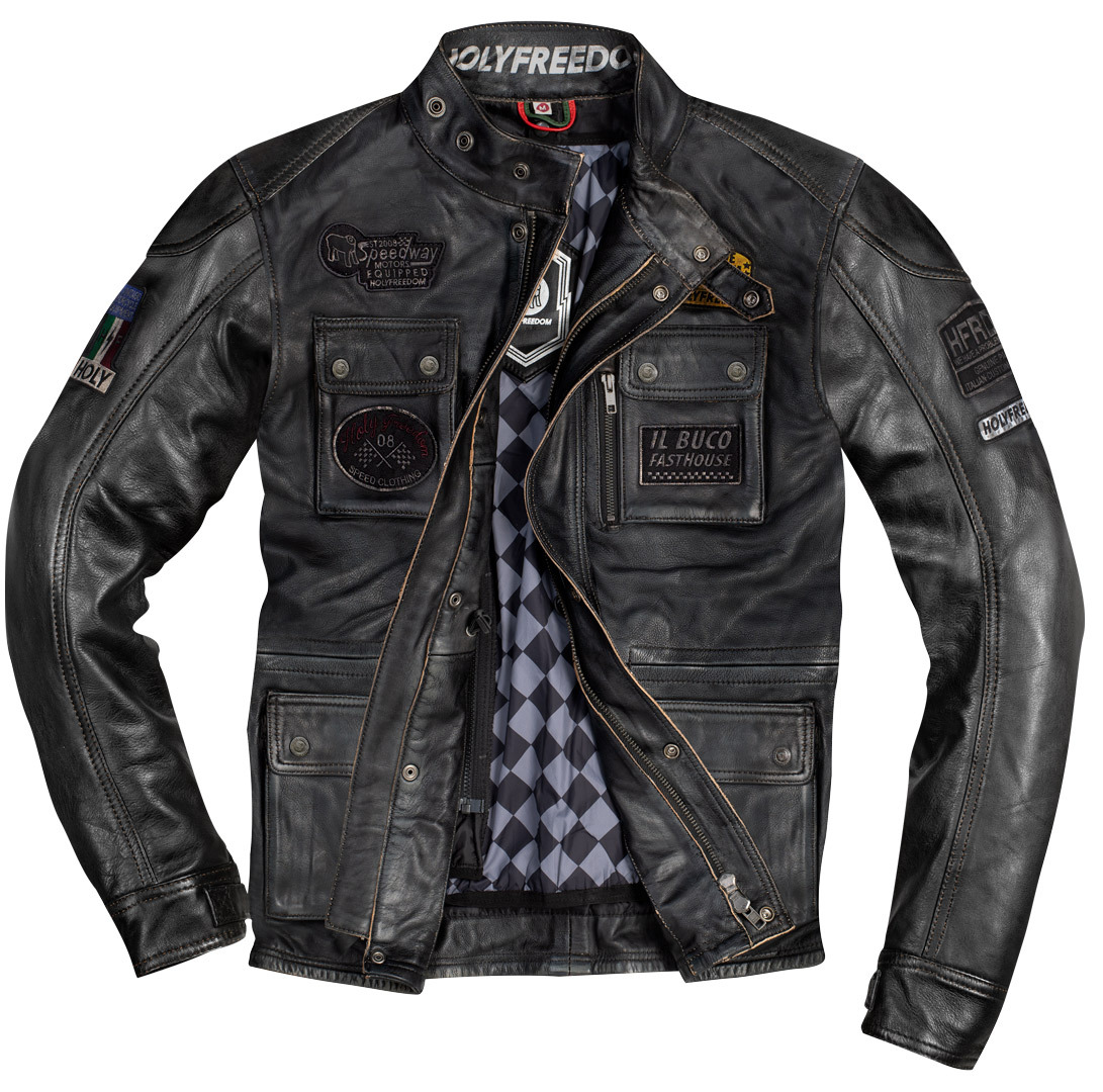 HolyFreedom Quattro Evolution Motorcycle Leather Jacket