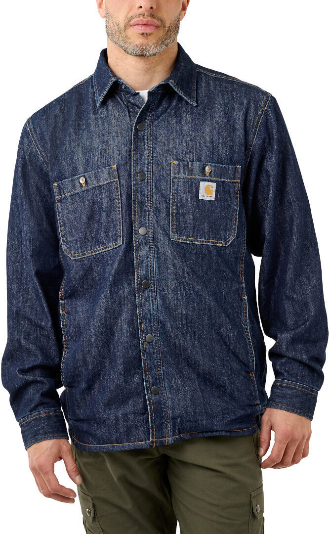 Carhartt Denim Fleece Lined Snap Front Shirt