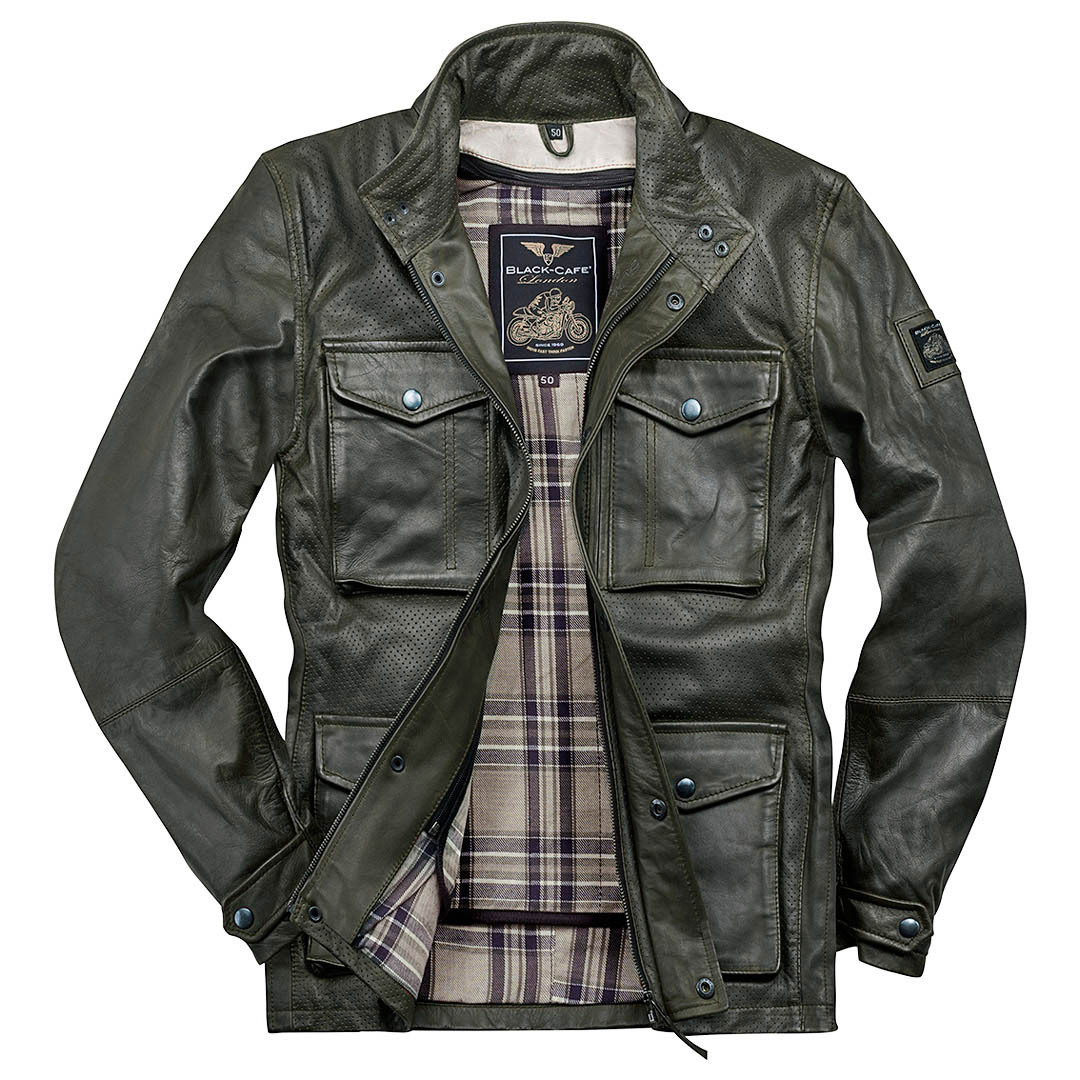 Black-Cafe London Manhattan Leather Jacket