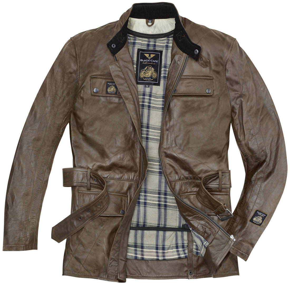 Black-Cafe London Kairo Motorcycle Leather Jacket