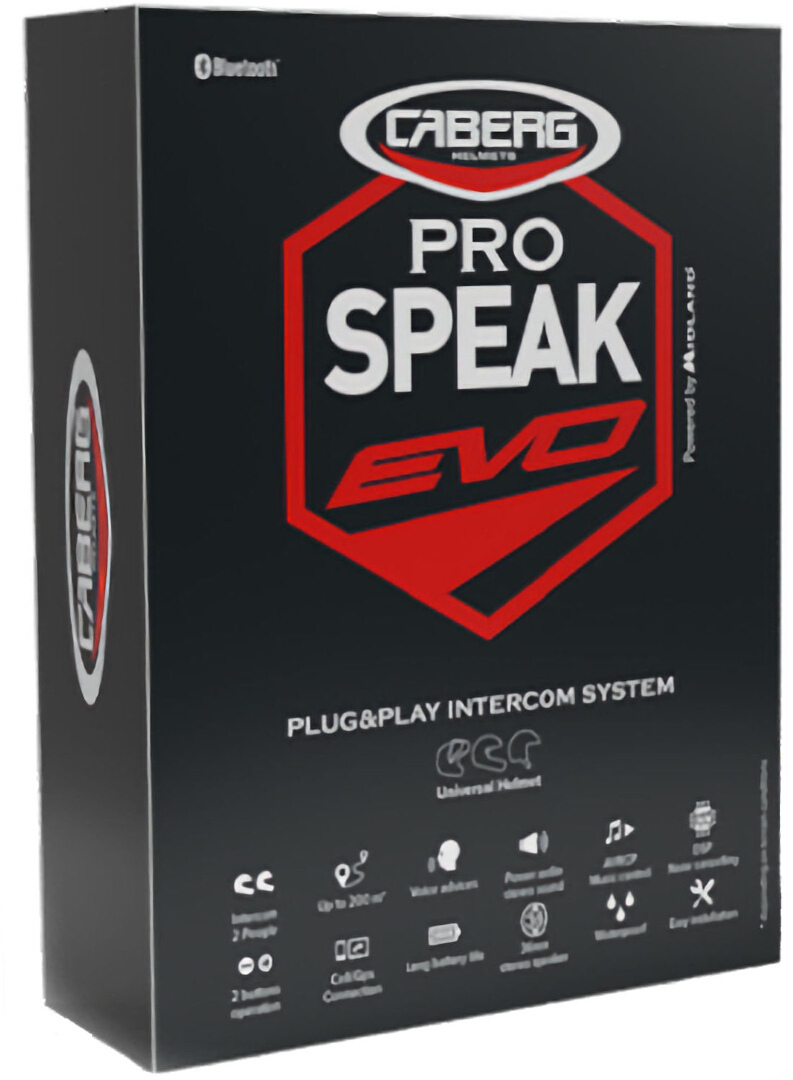 Caberg Pro Speak Evo Bluetooth Communication System Single Set