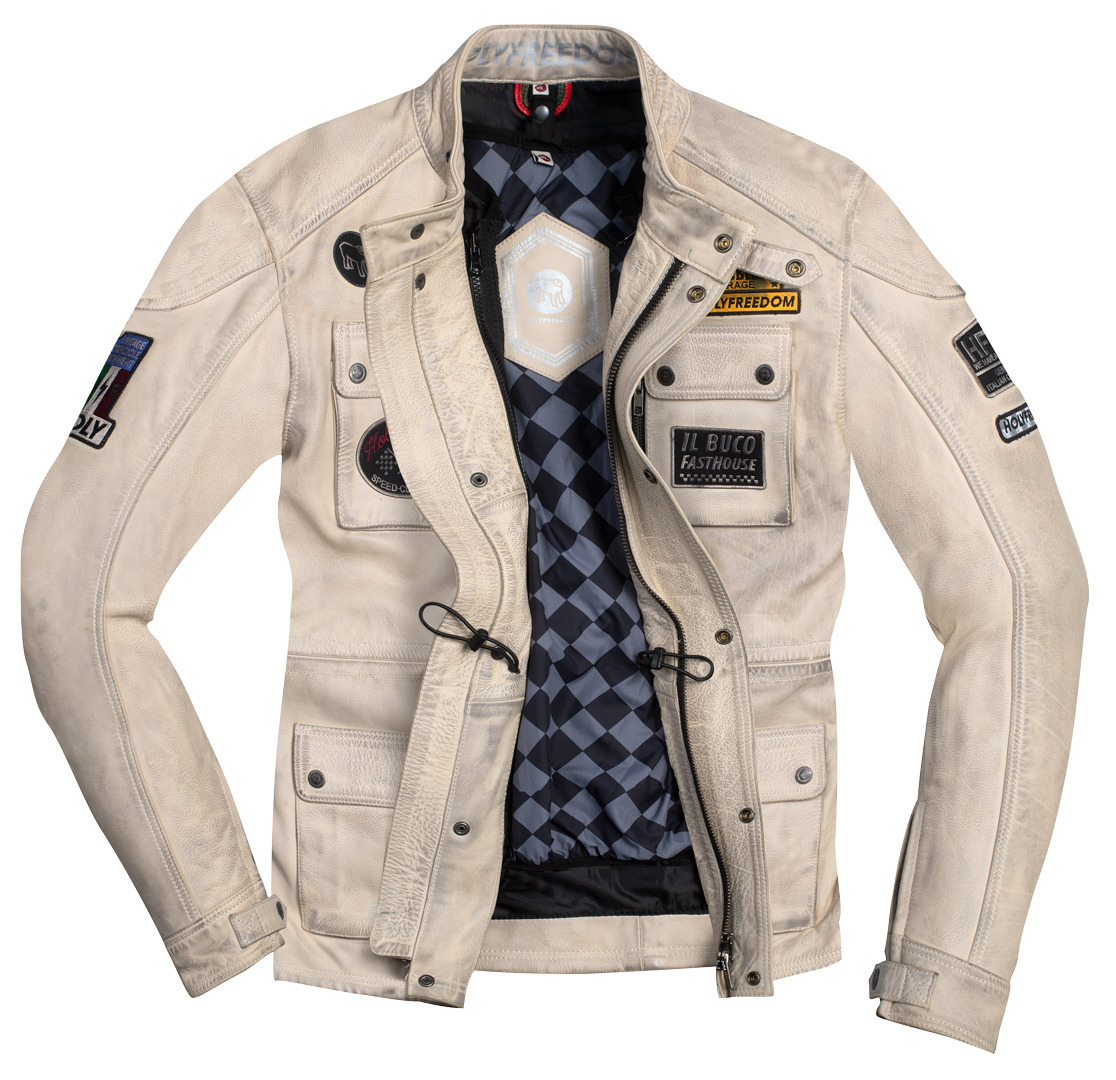 HolyFreedom Quattro Evolution Motorcycle Leather Jacket