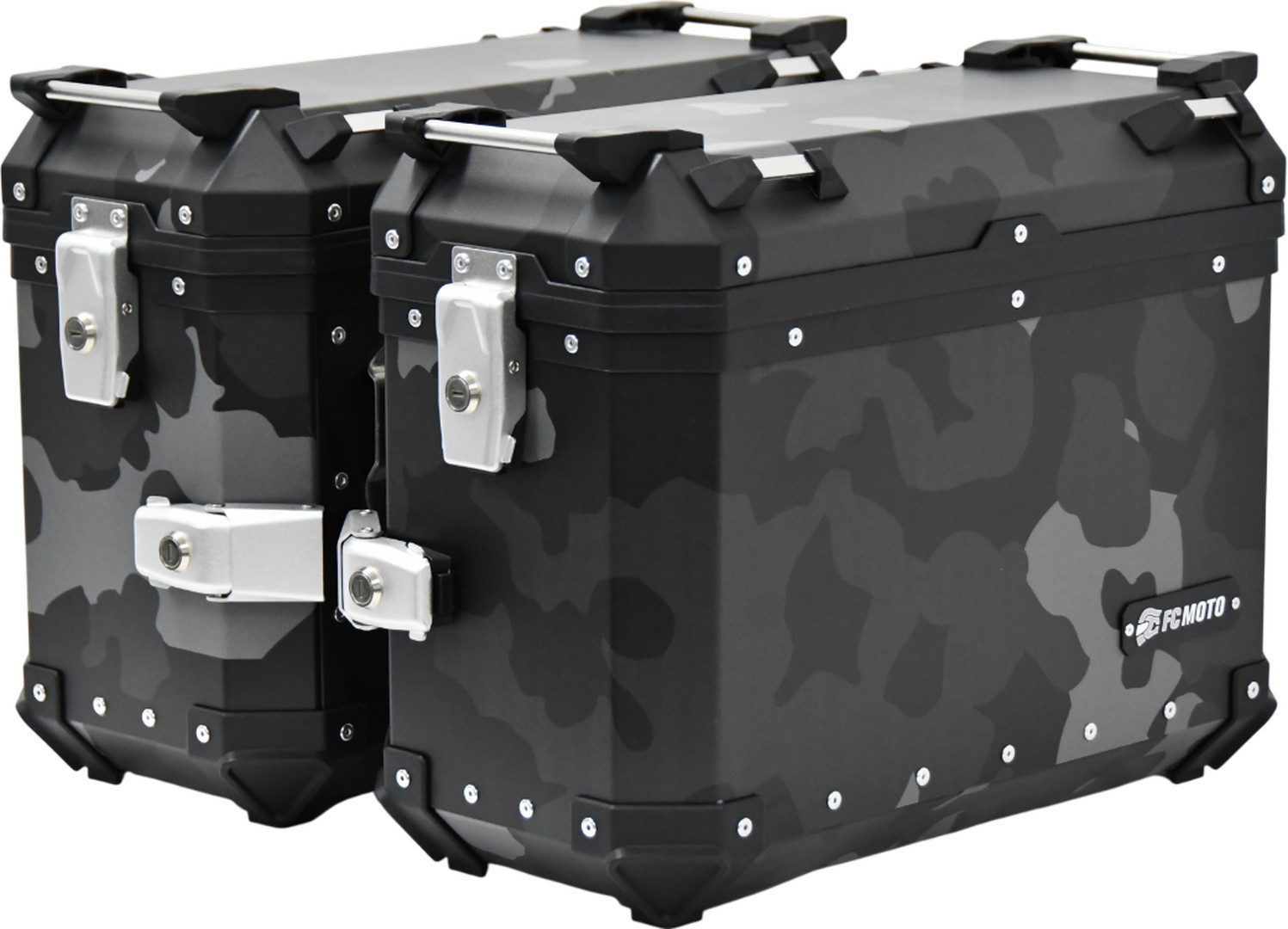 FC-Moto Terreno EVO Camo Black 36 L Alu Side Case Set + Lock Cylinder Set