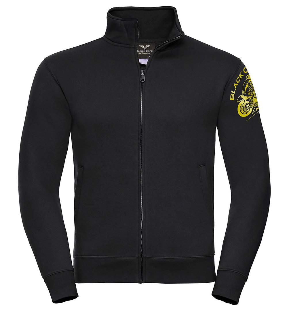 Black-Cafe London Classic Fleece Sweat Jacket