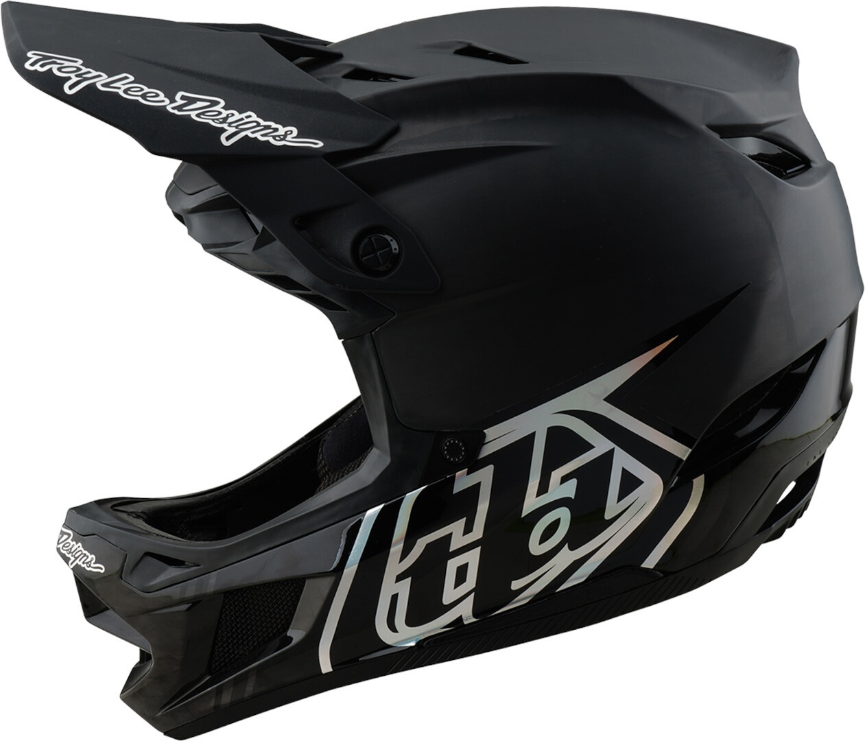 Troy Lee Designs D4 Mips Stealth 2025 Carbon Downhill Helmet