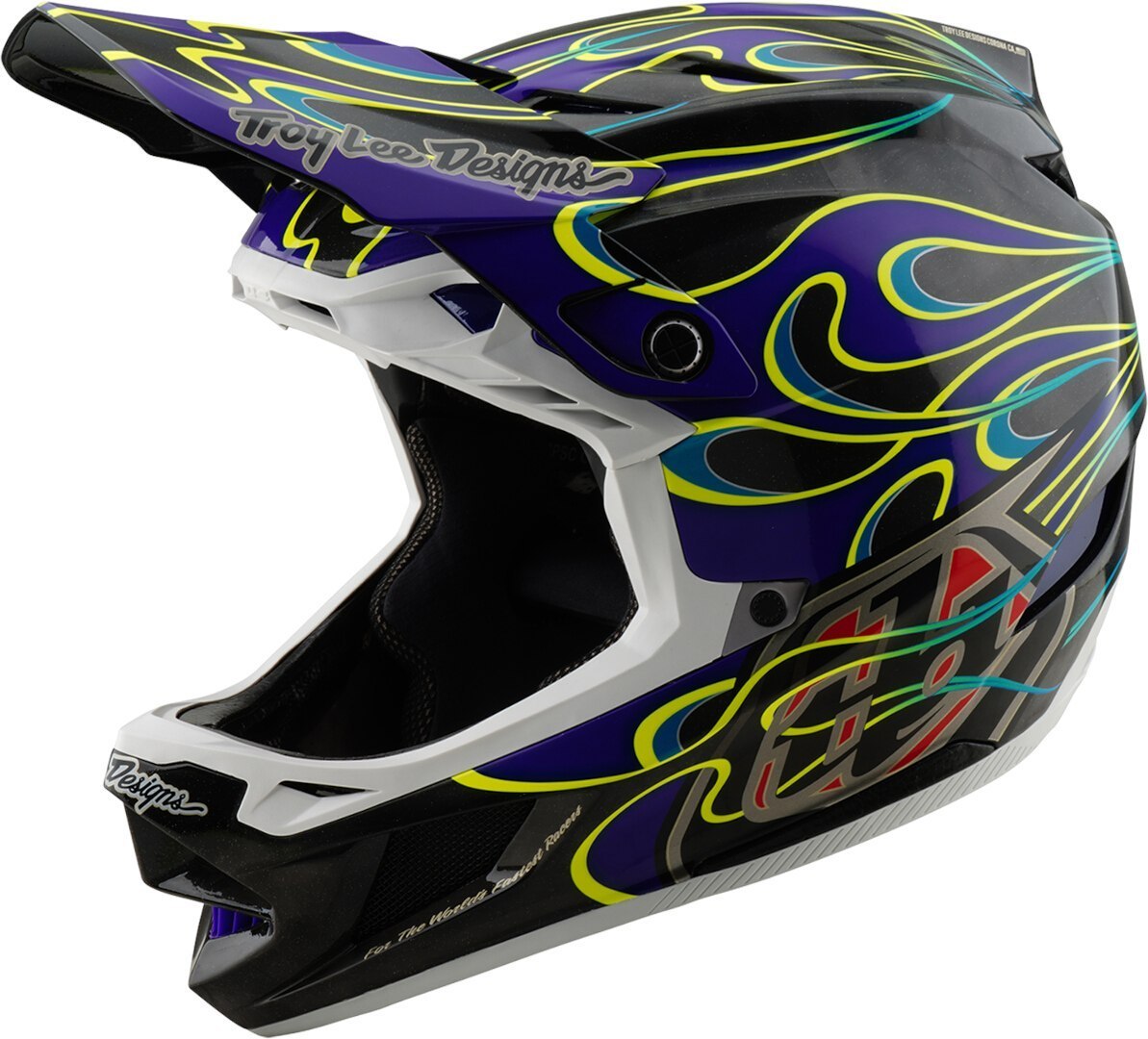 Troy Lee Designs D4 Torched Carbon Downhill Helm