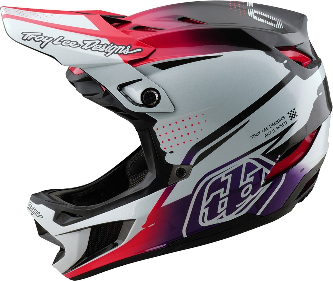 Troy Lee Designs D4 Mips Drip Carbon Downhill Helm