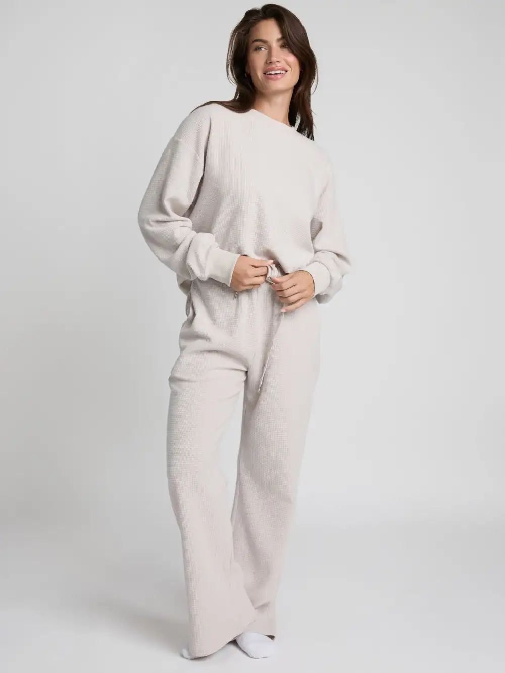 Waffle Lounge Relaxed Sweatpants